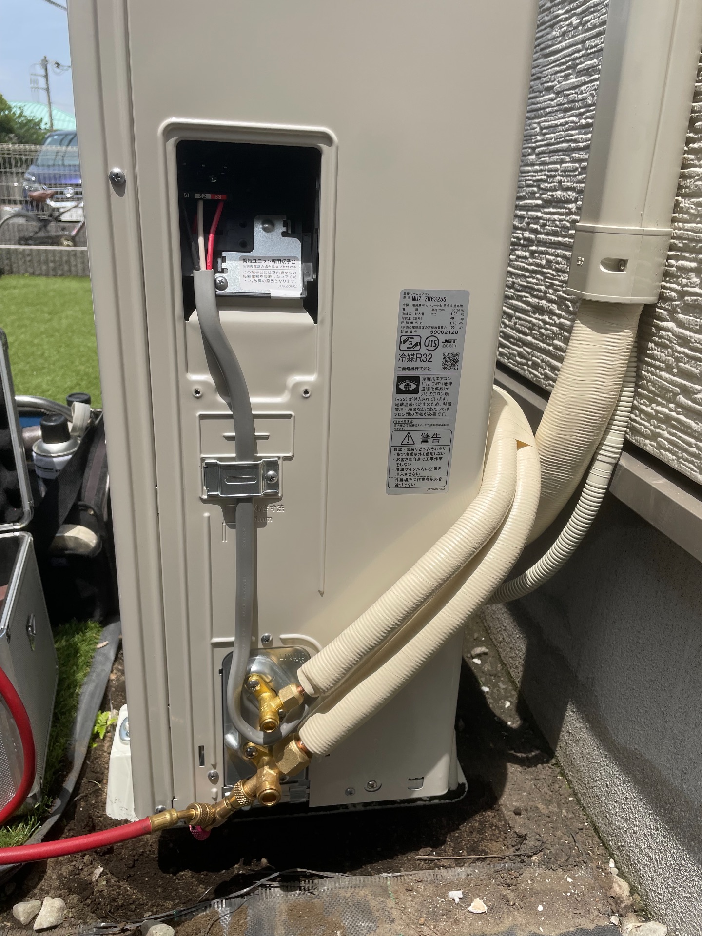 室外機配管接続