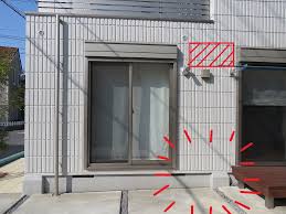 古い家室外機設置場所