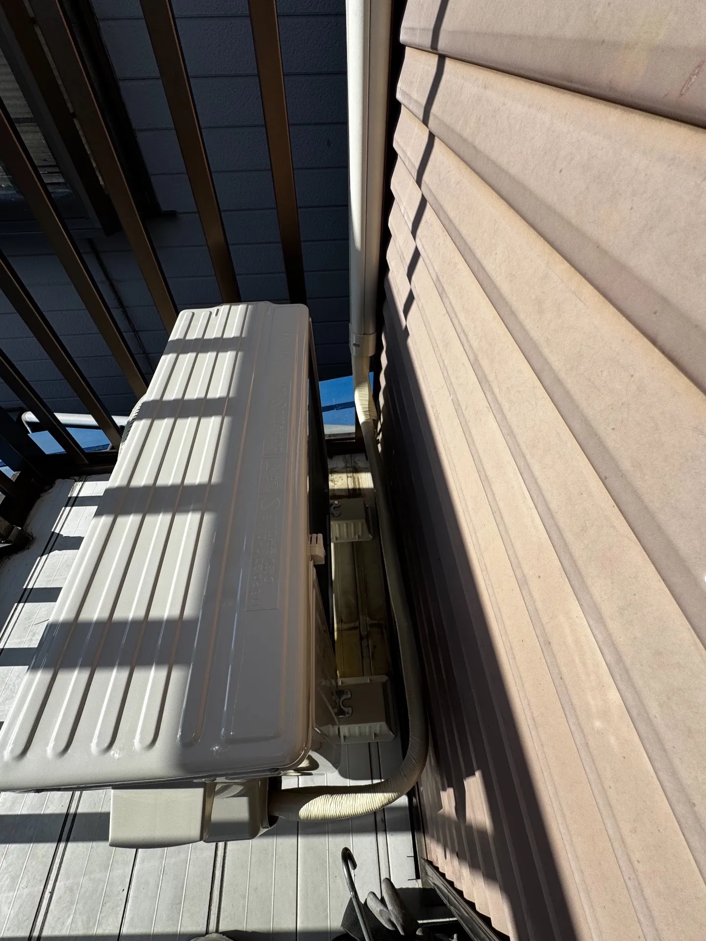 施工後配管接続部