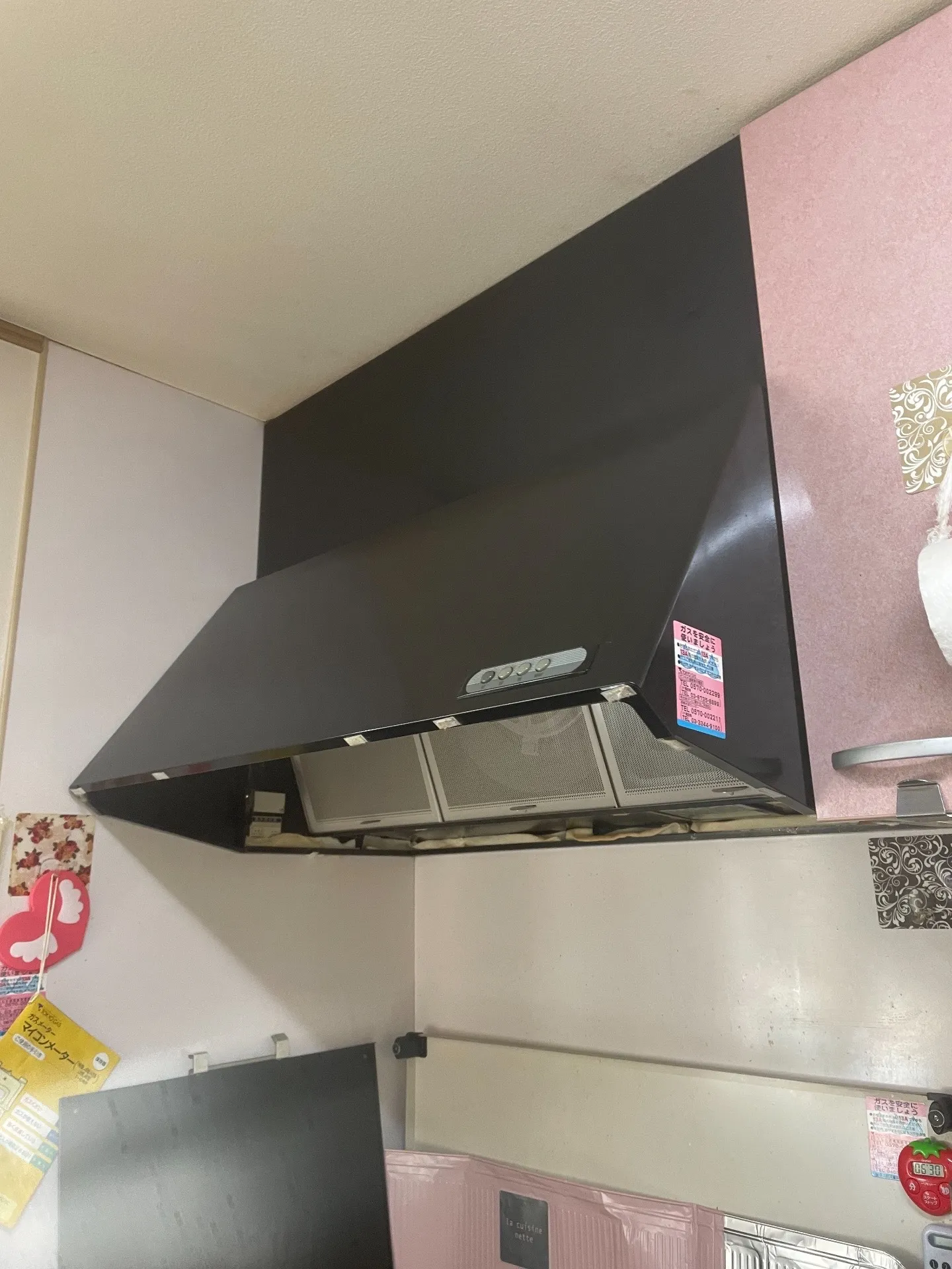 施工前レンジフード