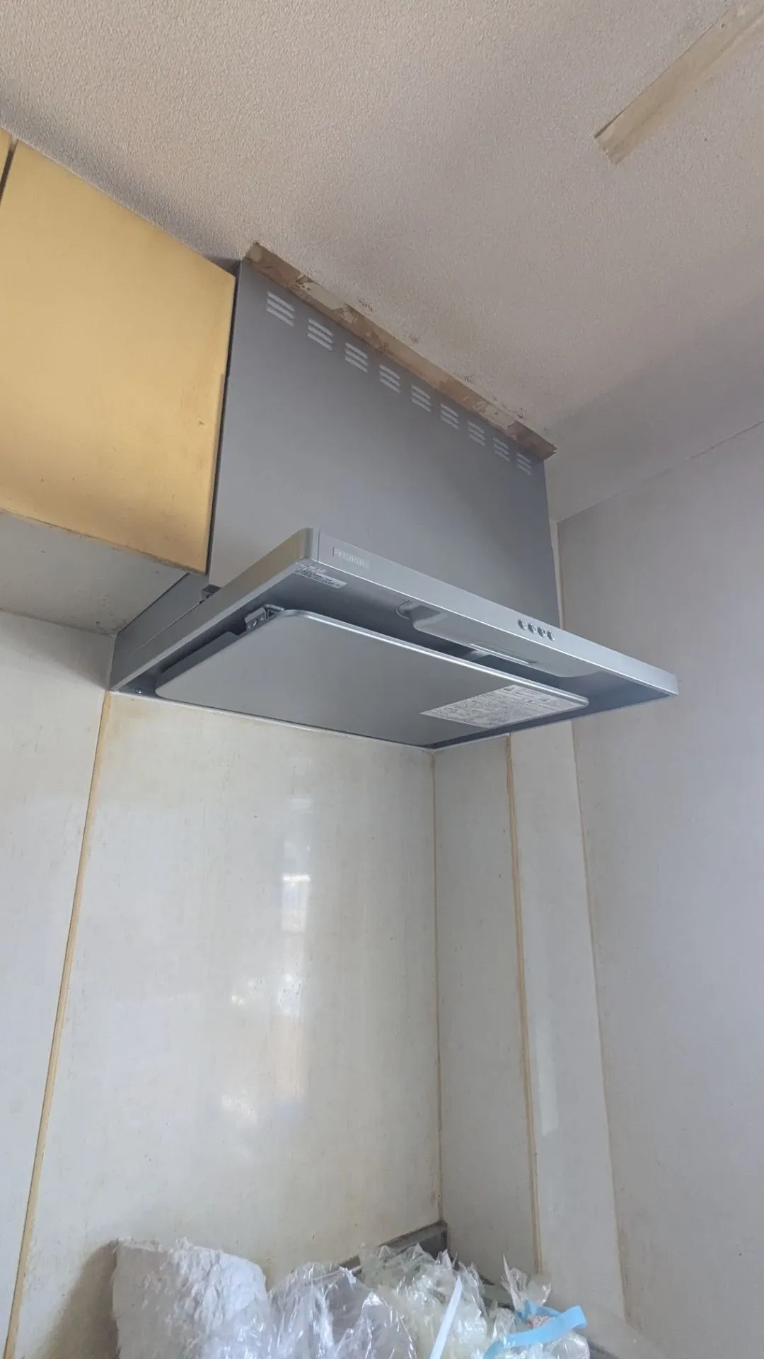 施工後レンジフード