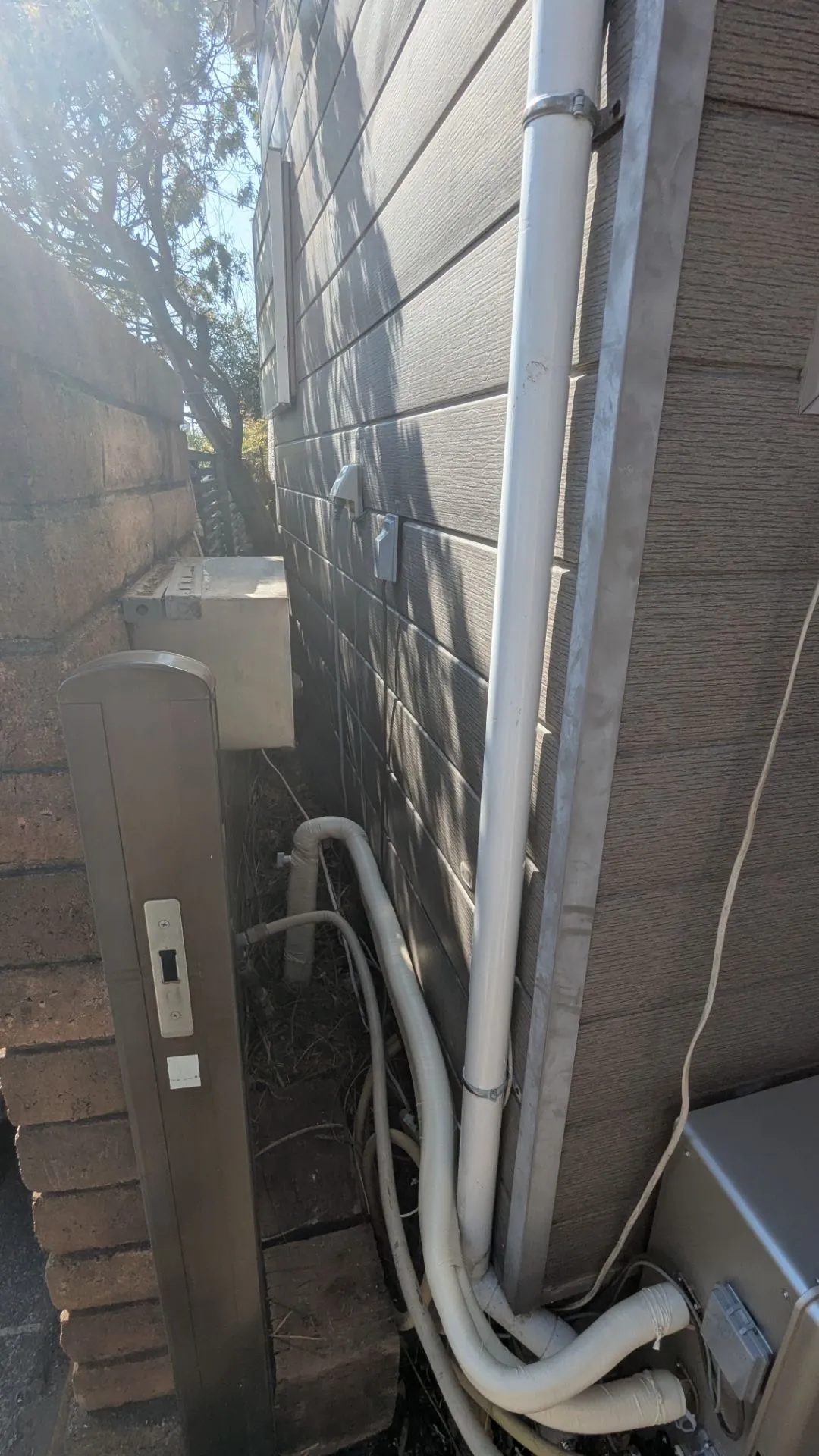 施工後配管接続部