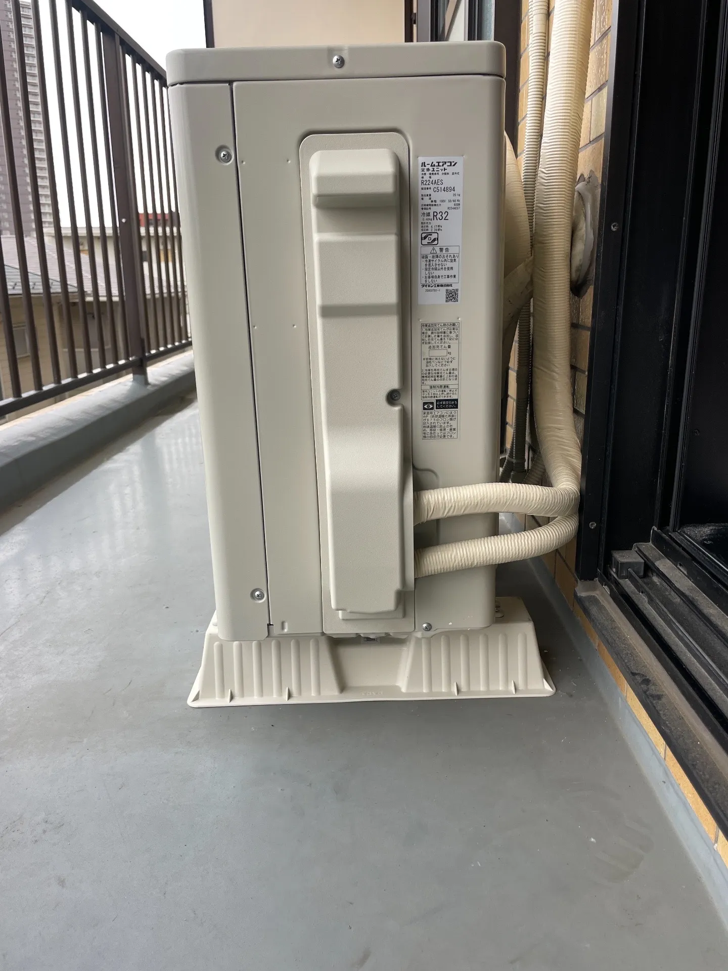 施工後配管接続部