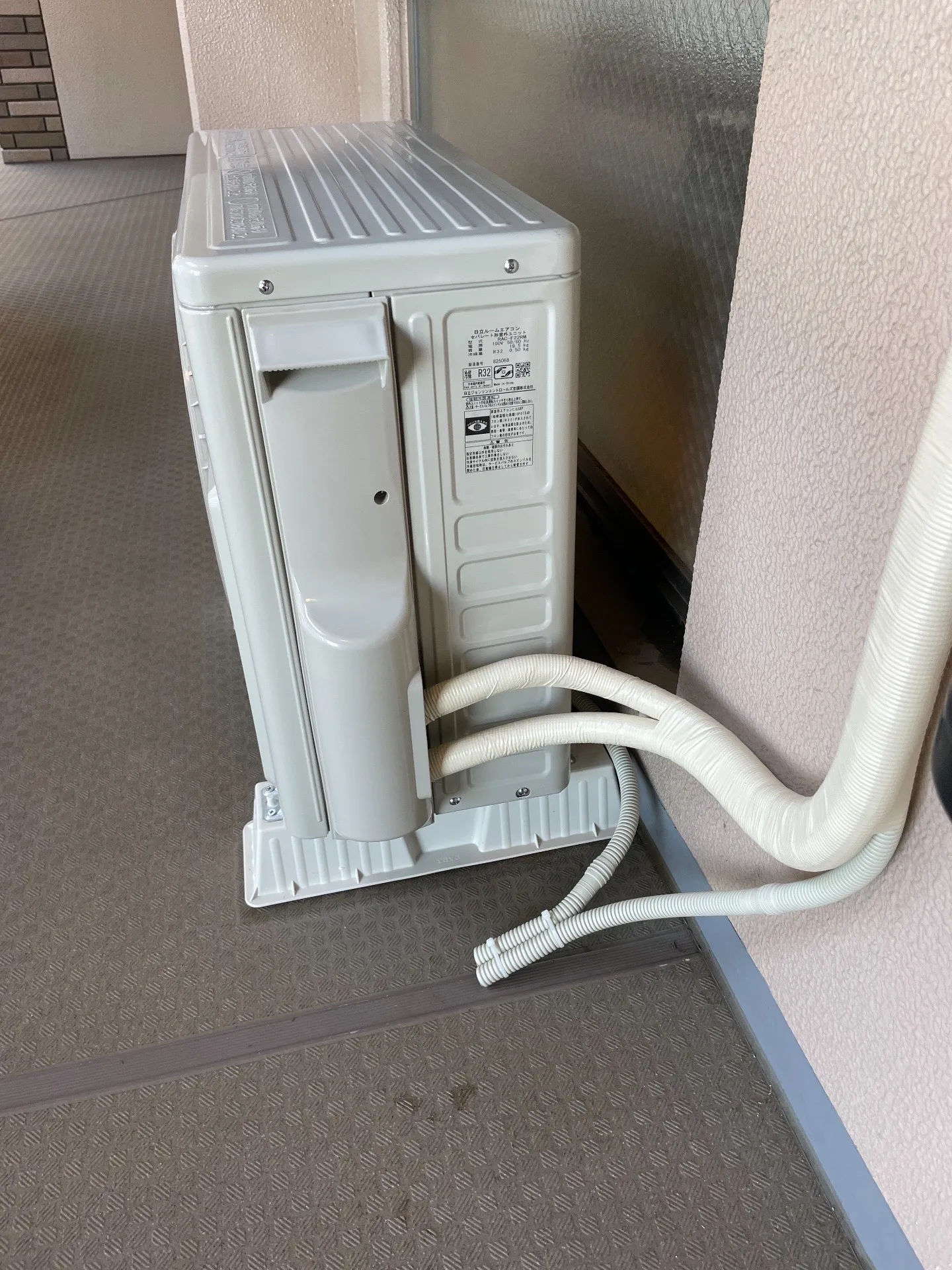 施工後配管接続部