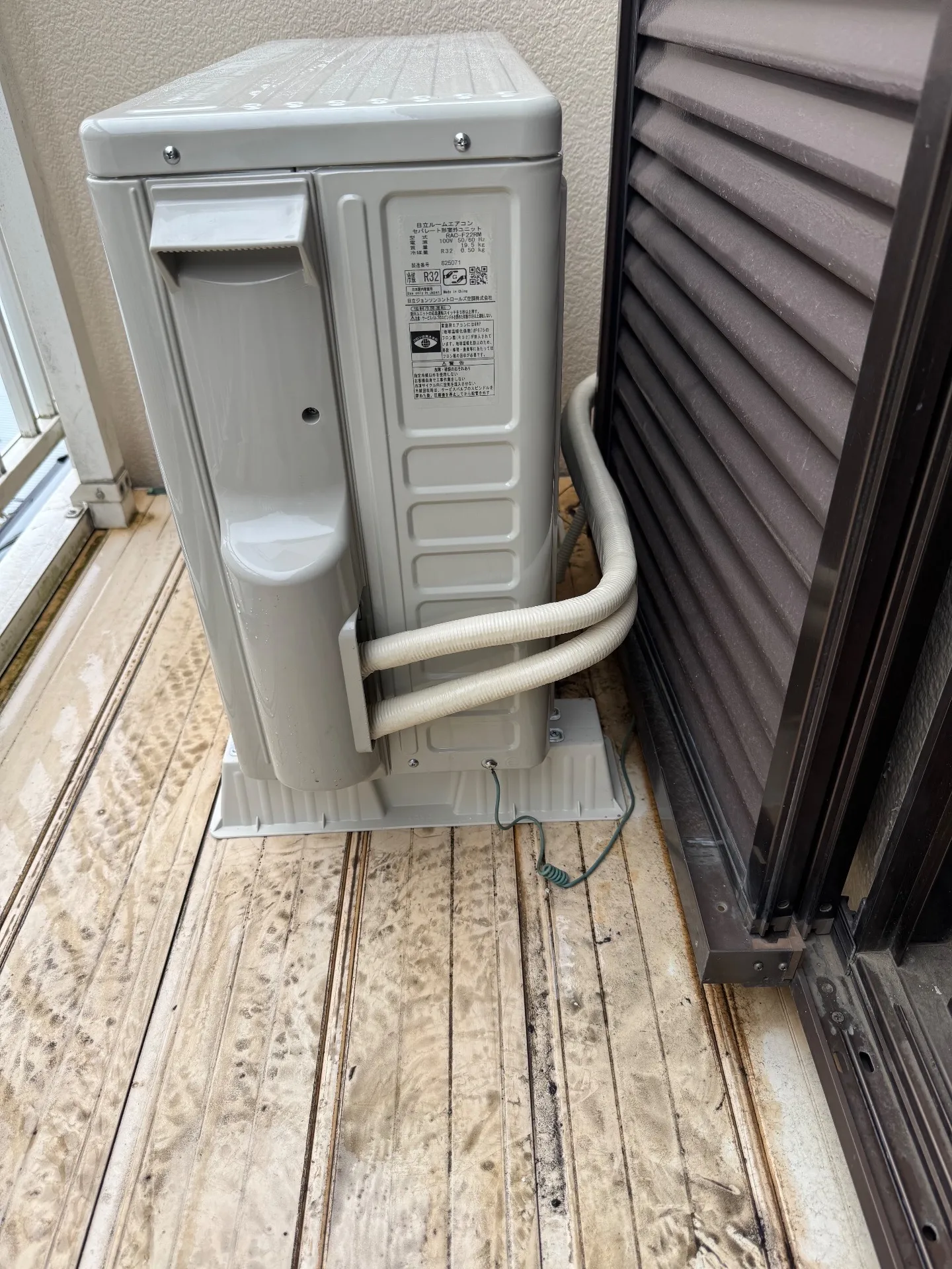 施工後配管接続部