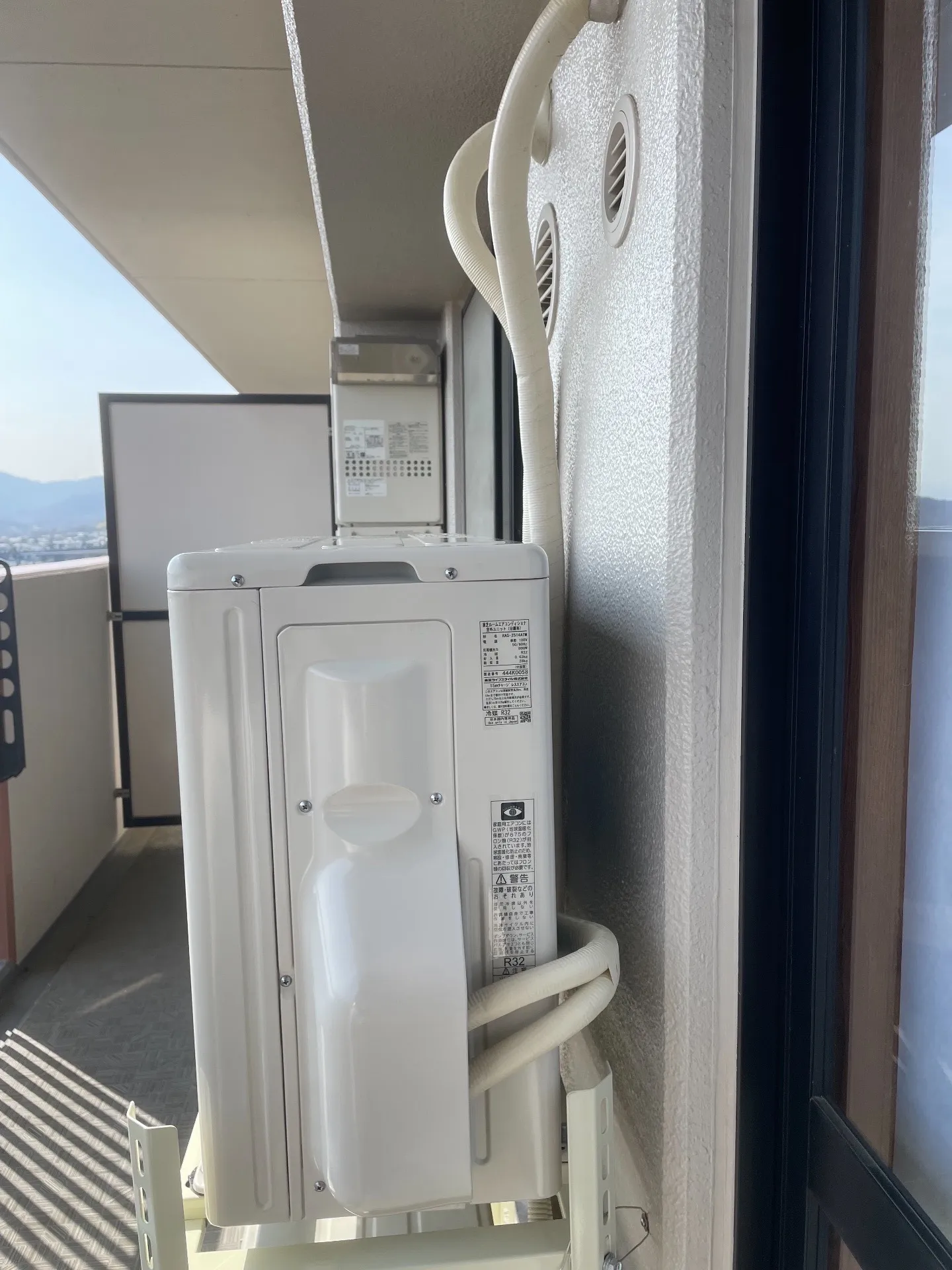 施工後配管接続部