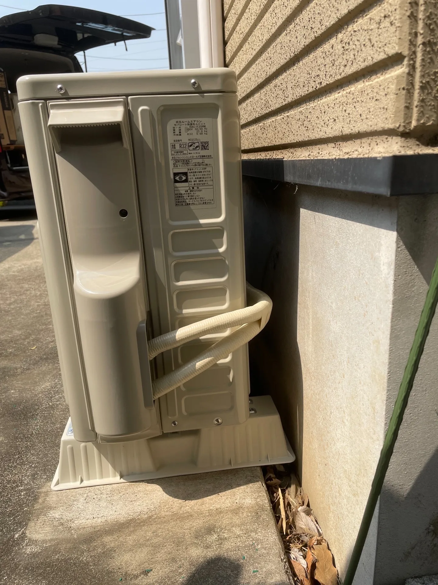 施工後配管接続部