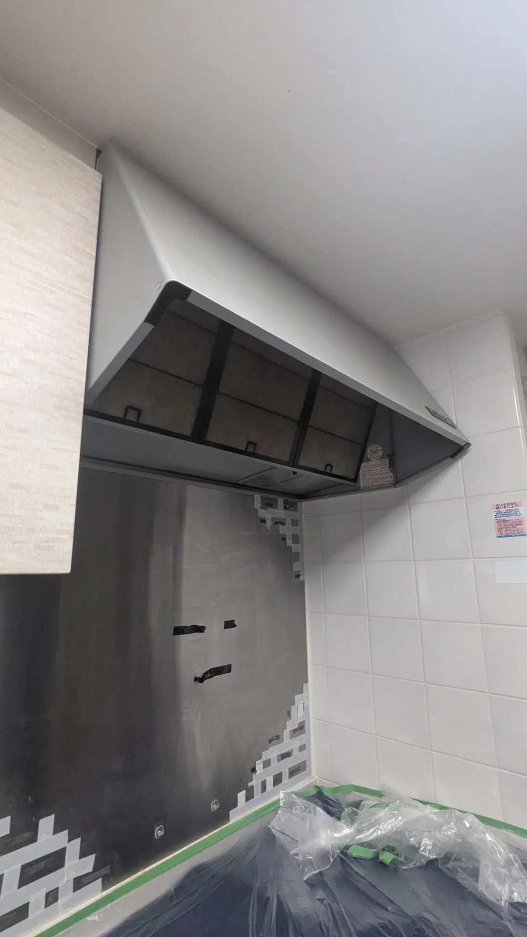 施工前レンジフード