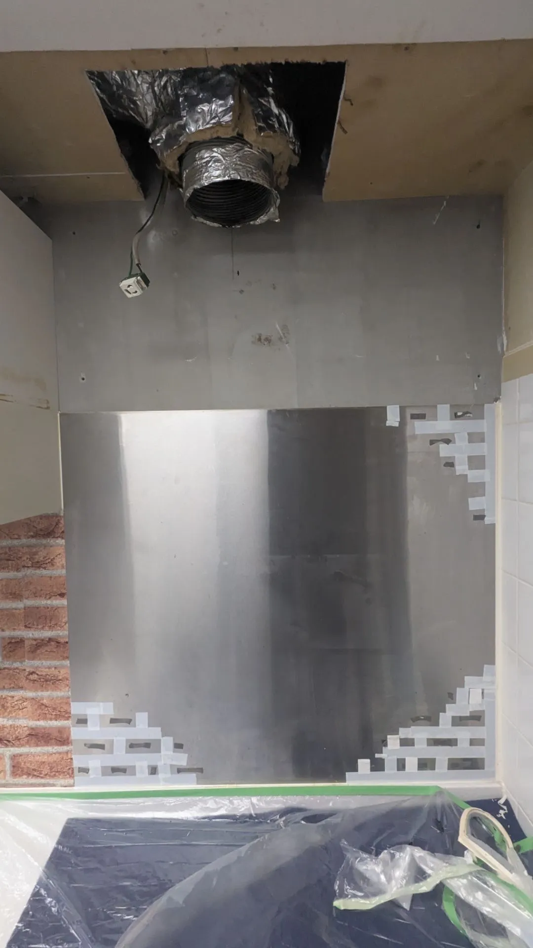 レンジフード撤去