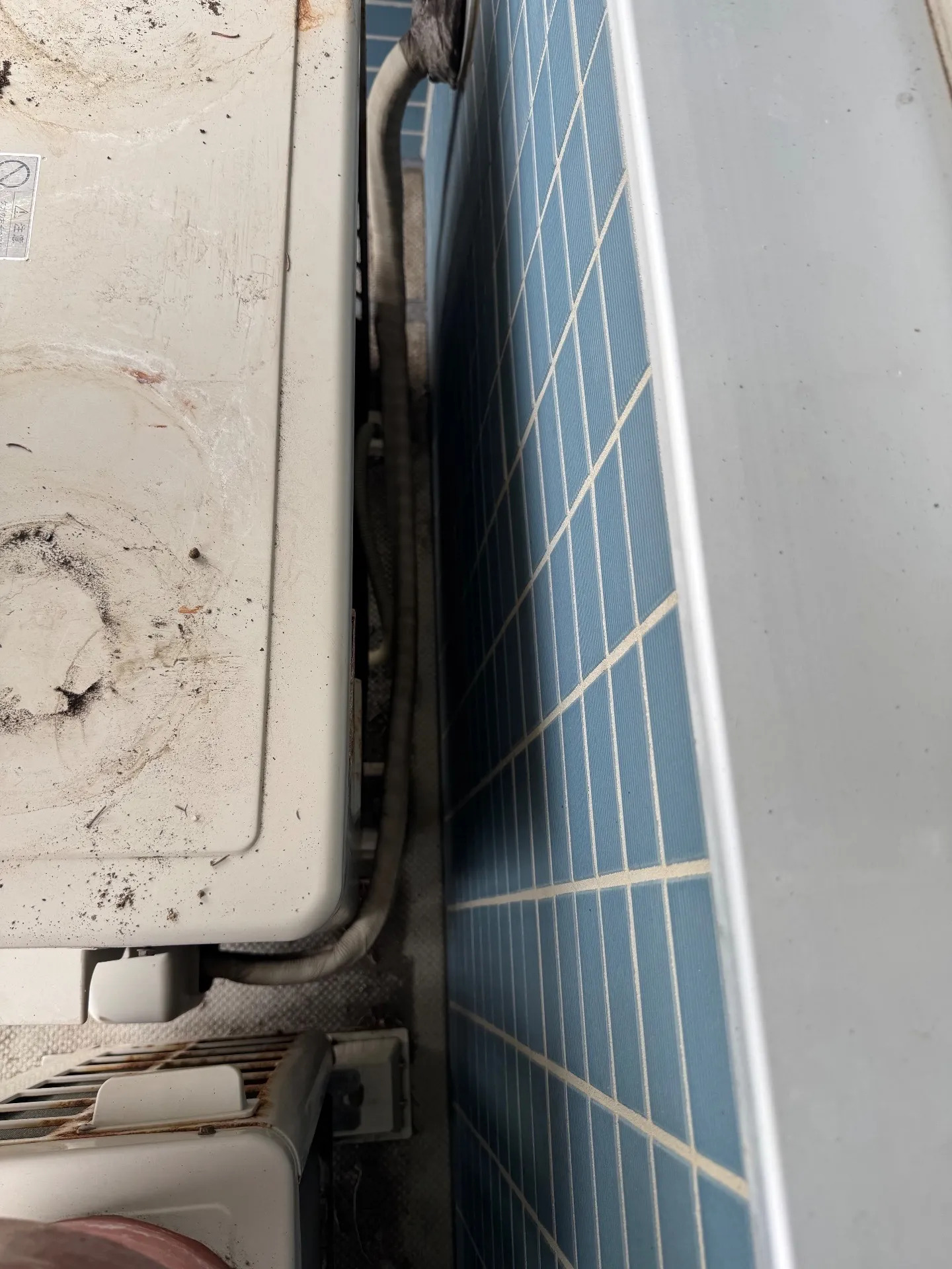 施工後配管接続部