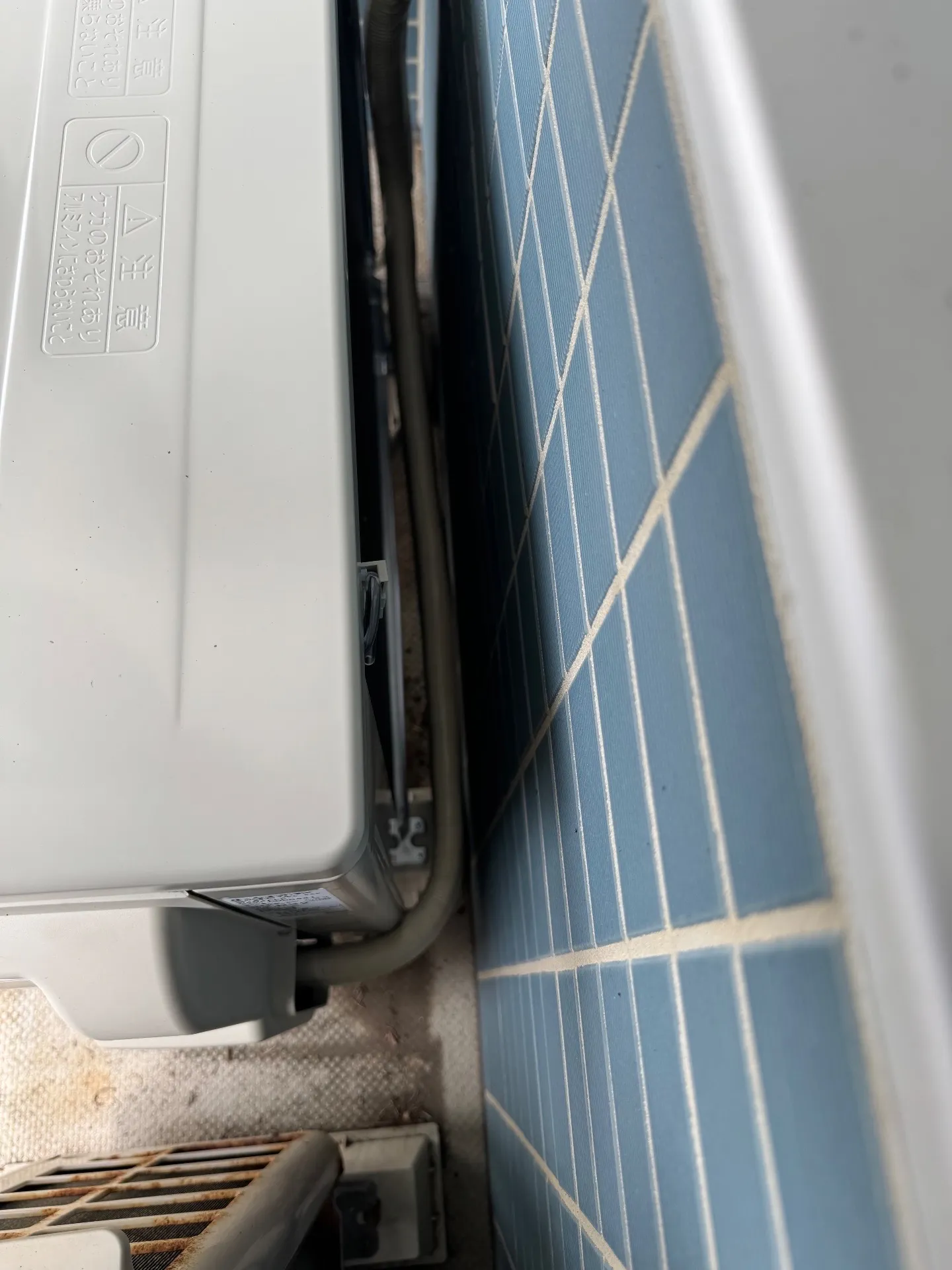 施工後配管接続部