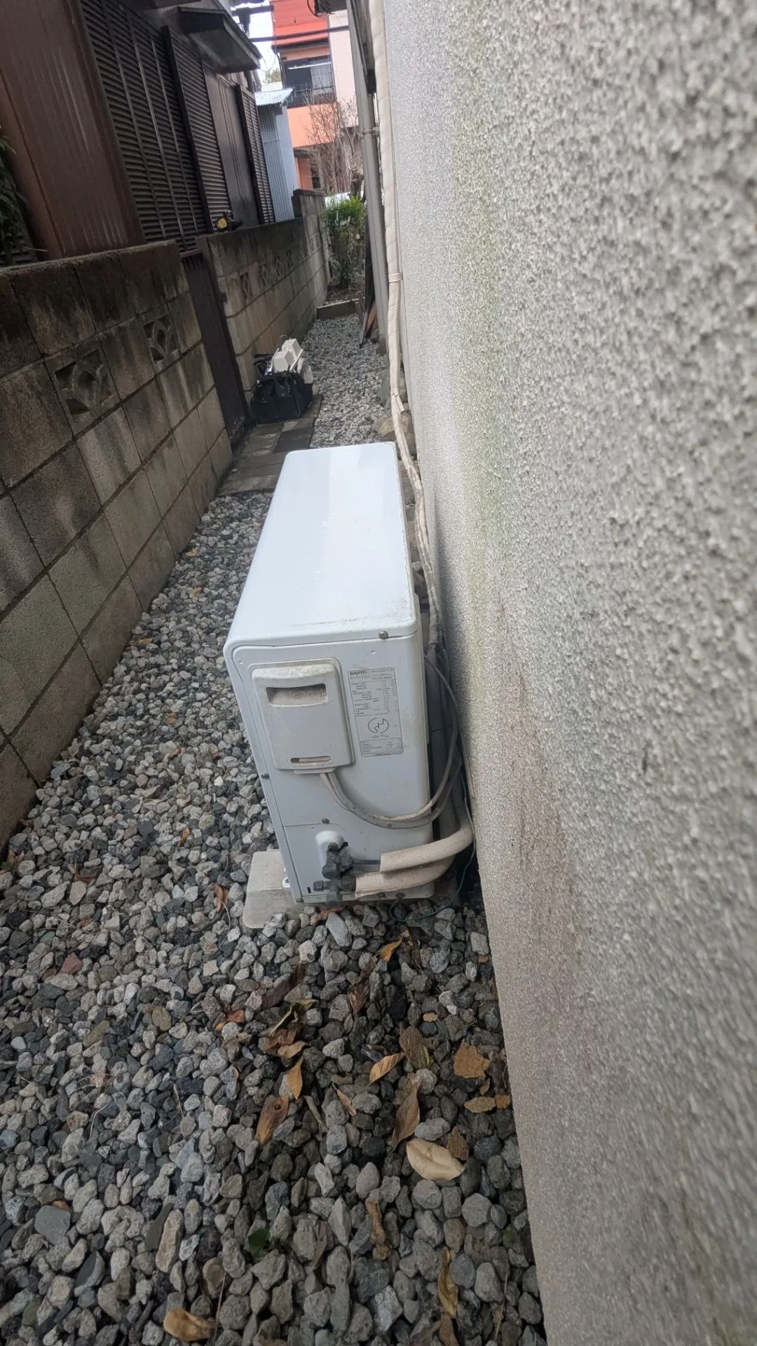 施工前配管接続部