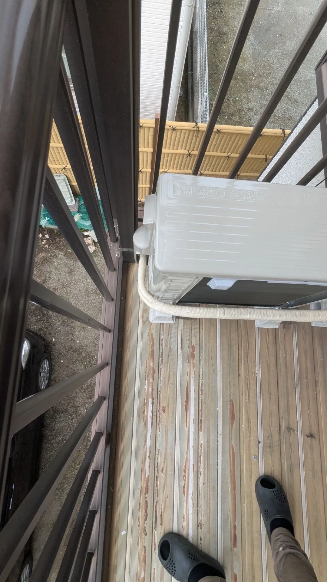 施工後配管接続部