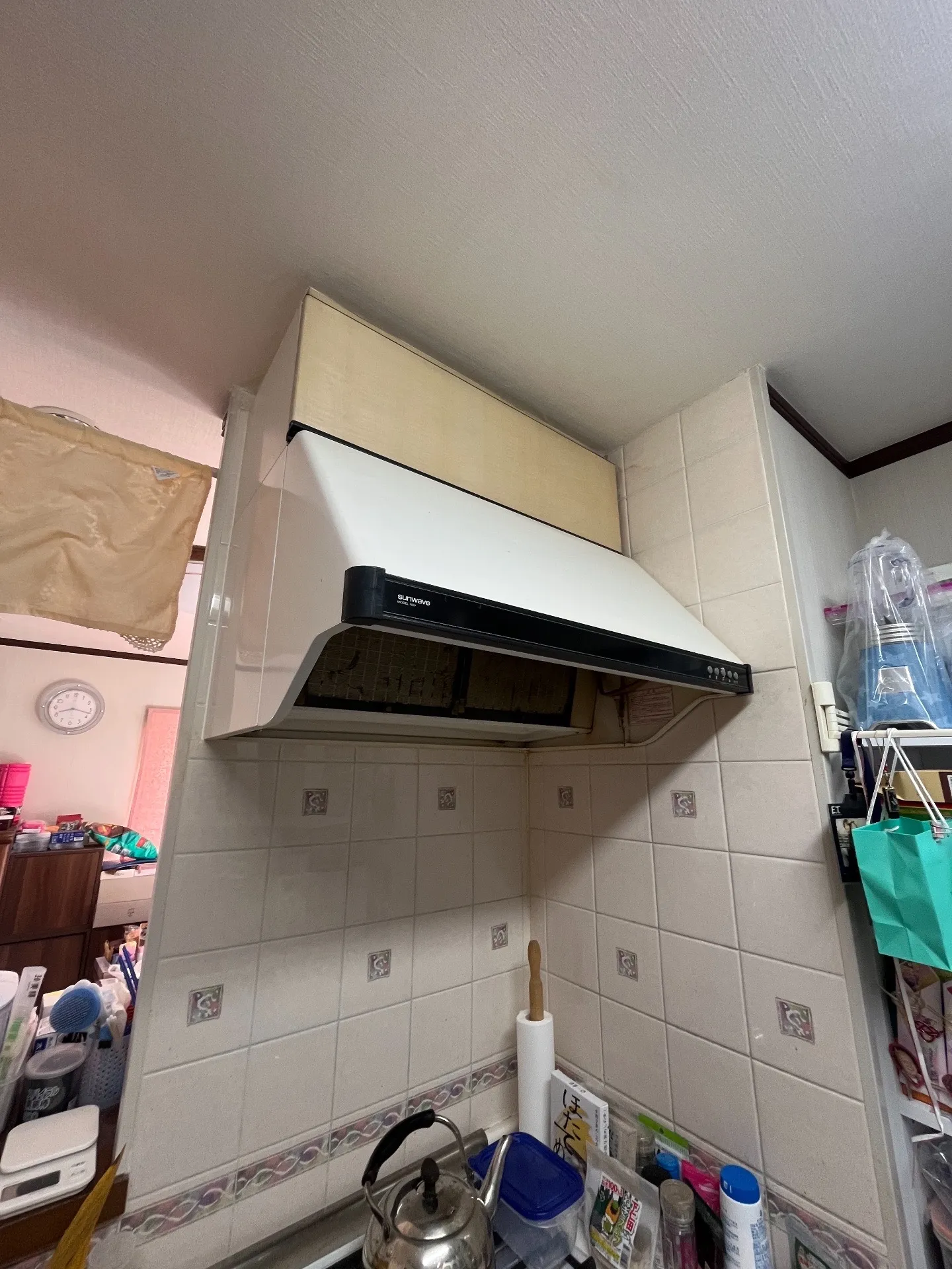 施工前レンジフード