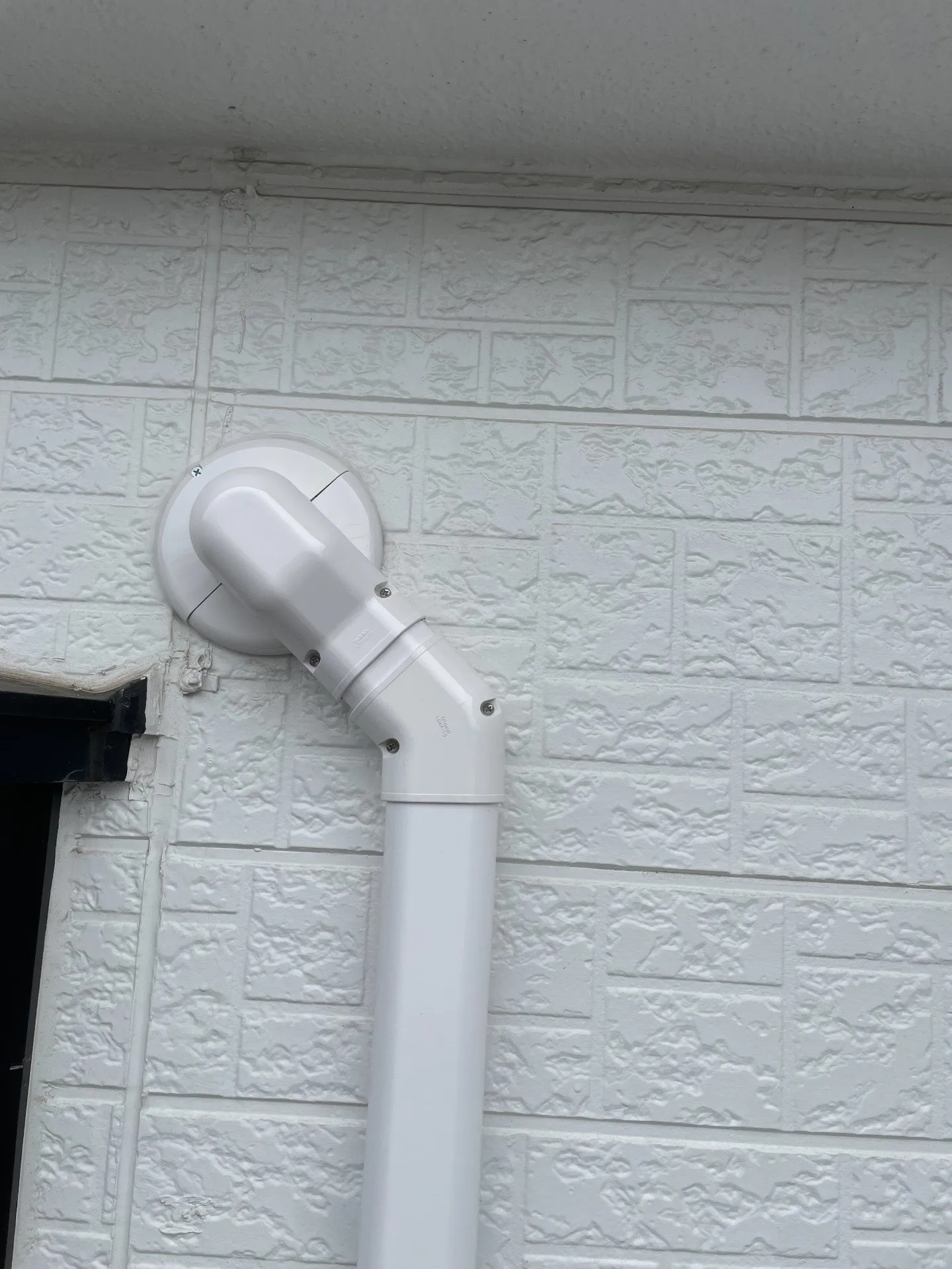 施工後配管穴付近