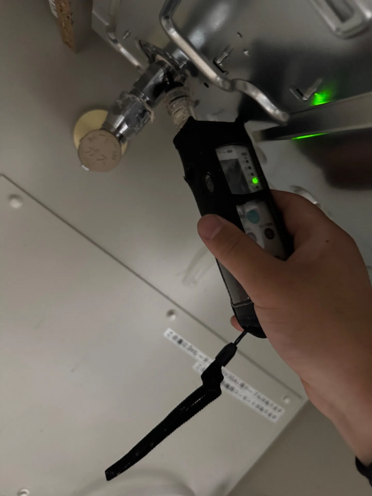 施工後ガス漏れチェック