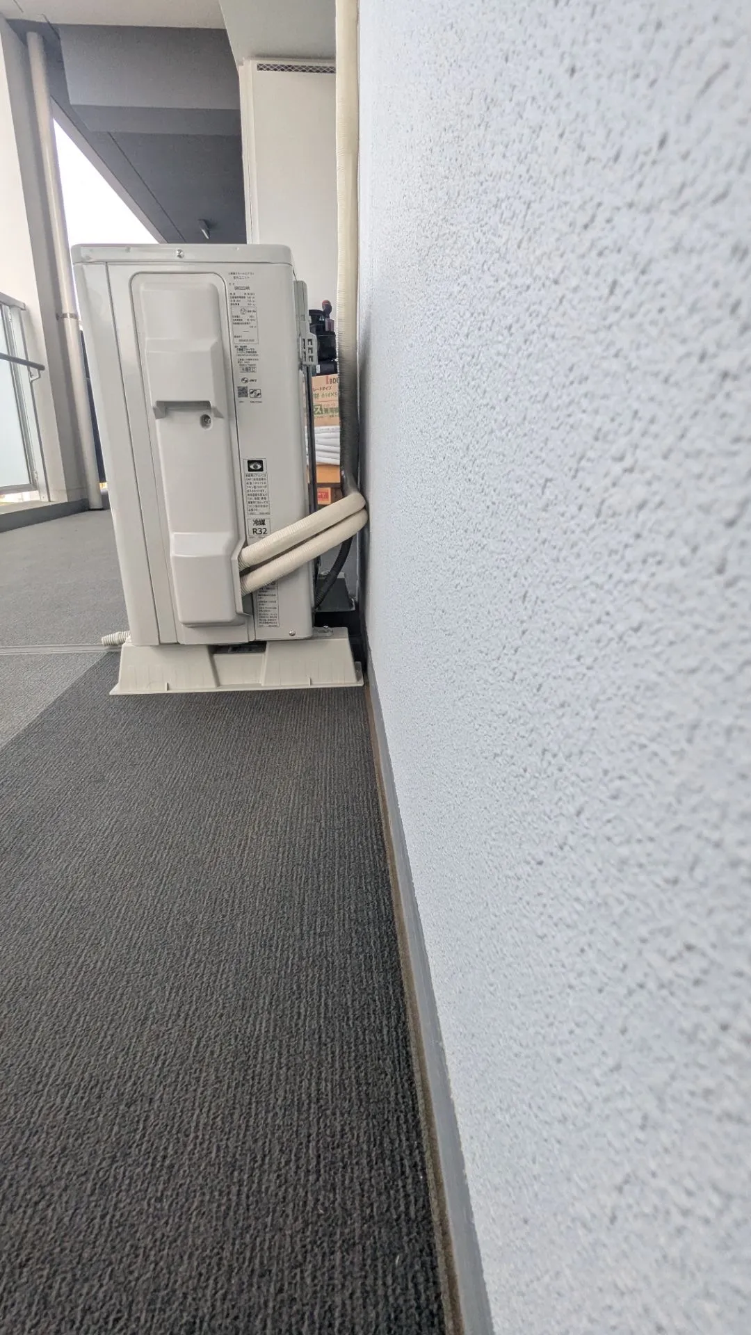 施工後配管接続部