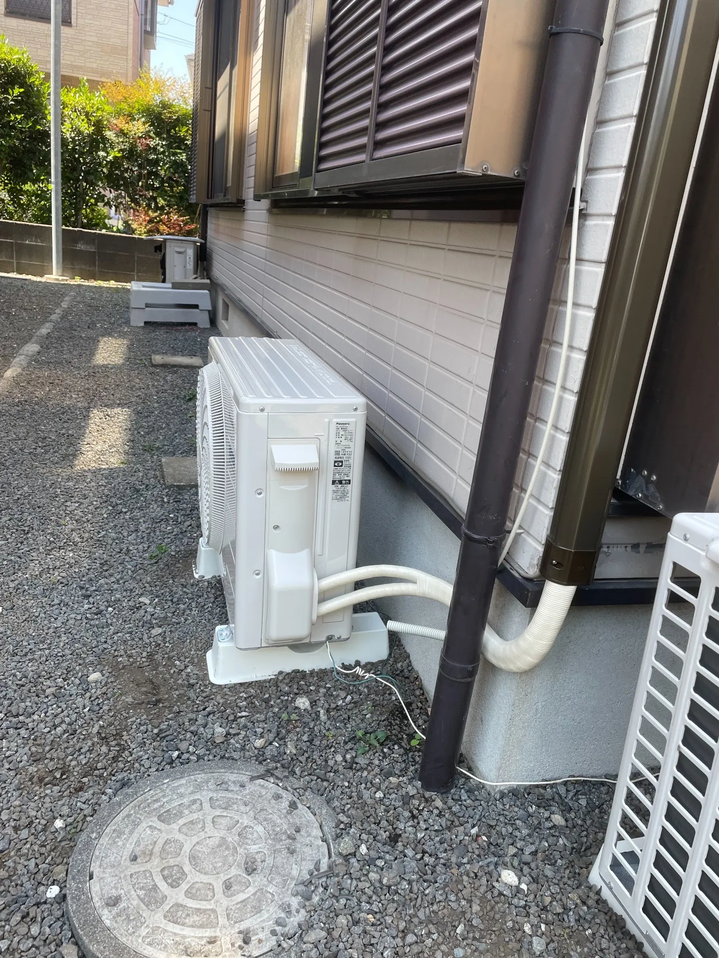 施工後配管接続部