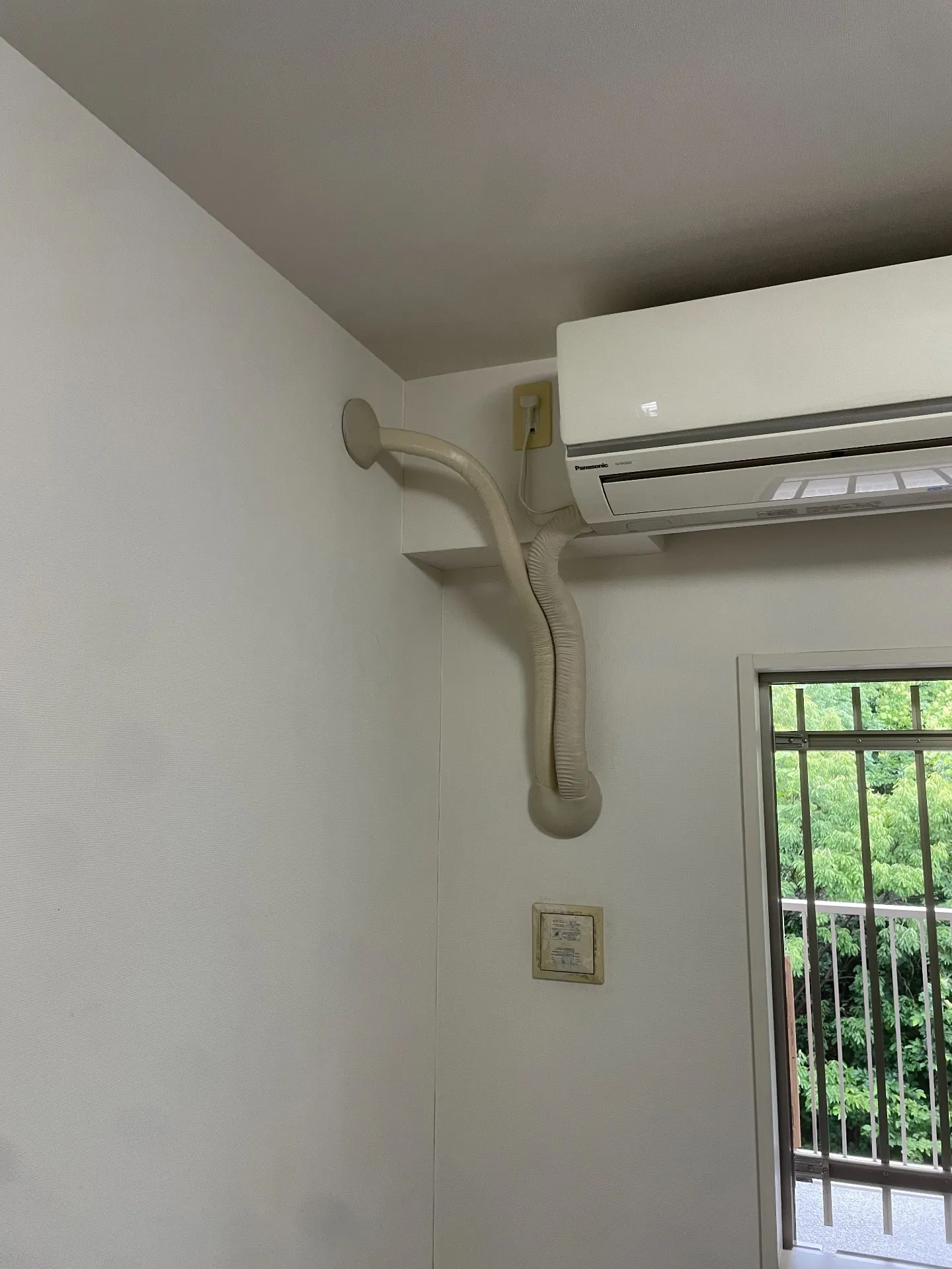 施工後室内貫通配管