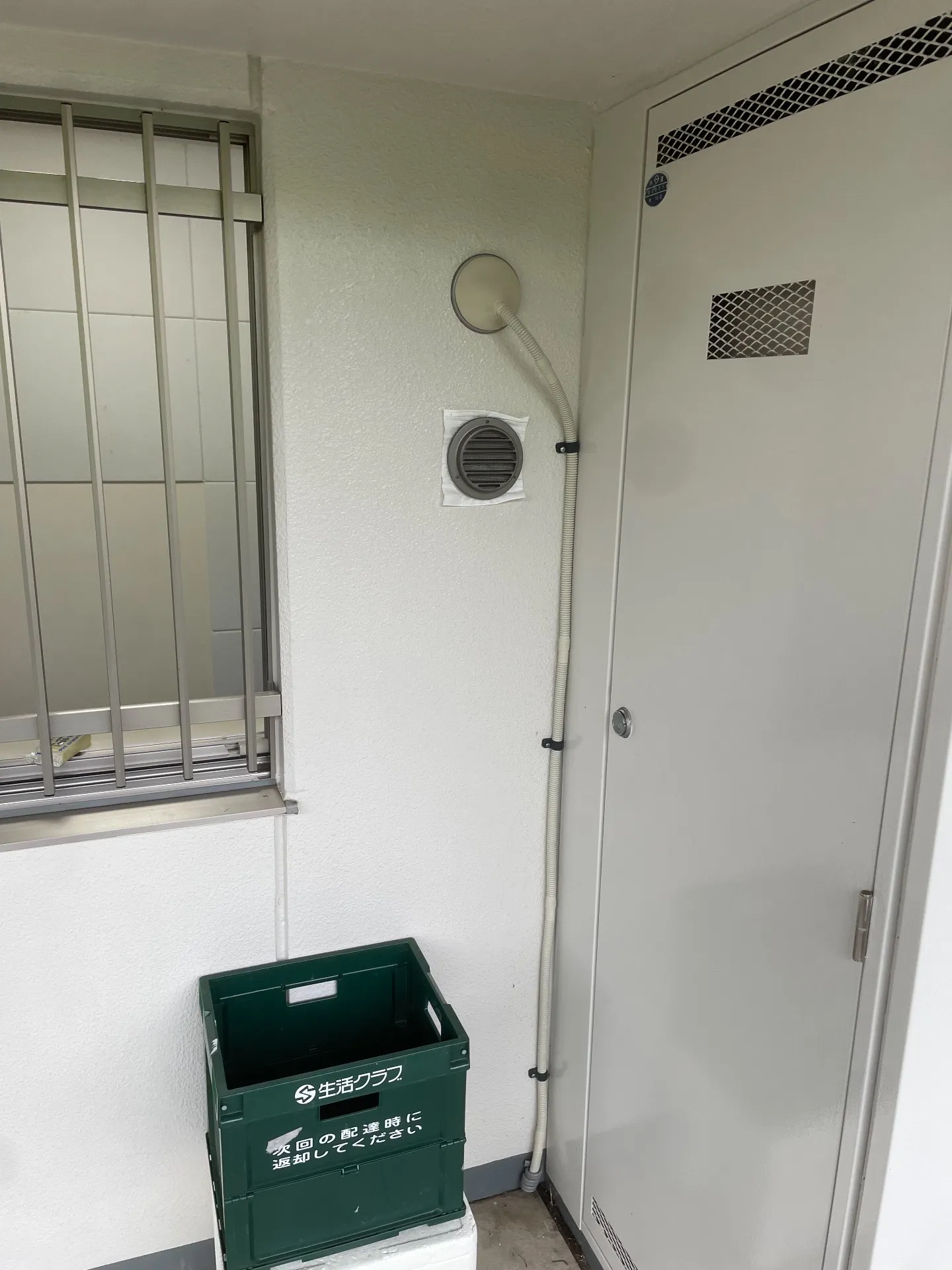 施工後ドレンホース