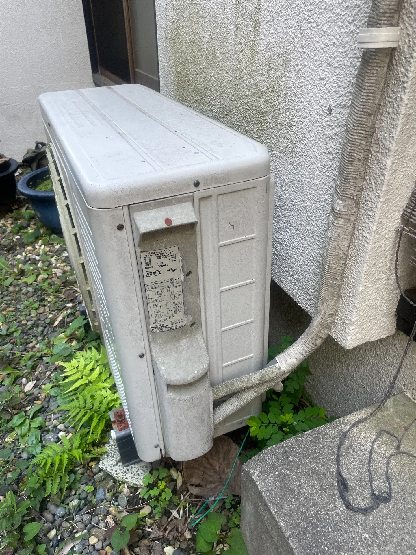 施工前配管接続部