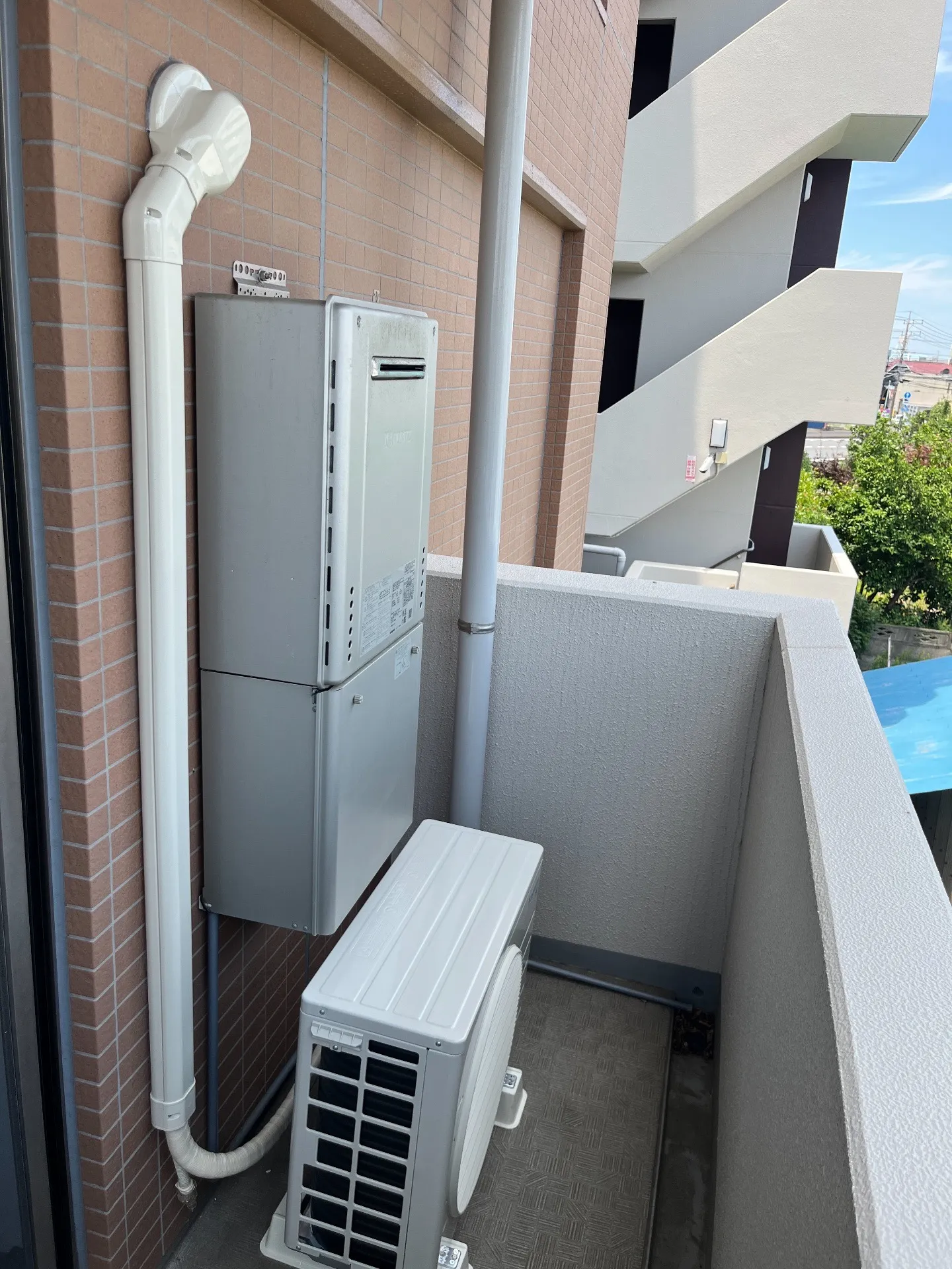 施工後室外機