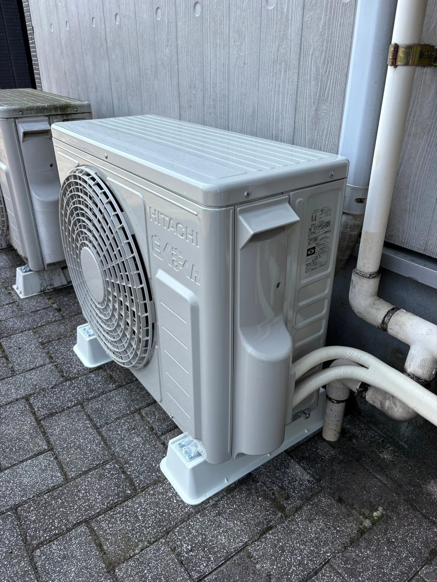 施工後配管接続部