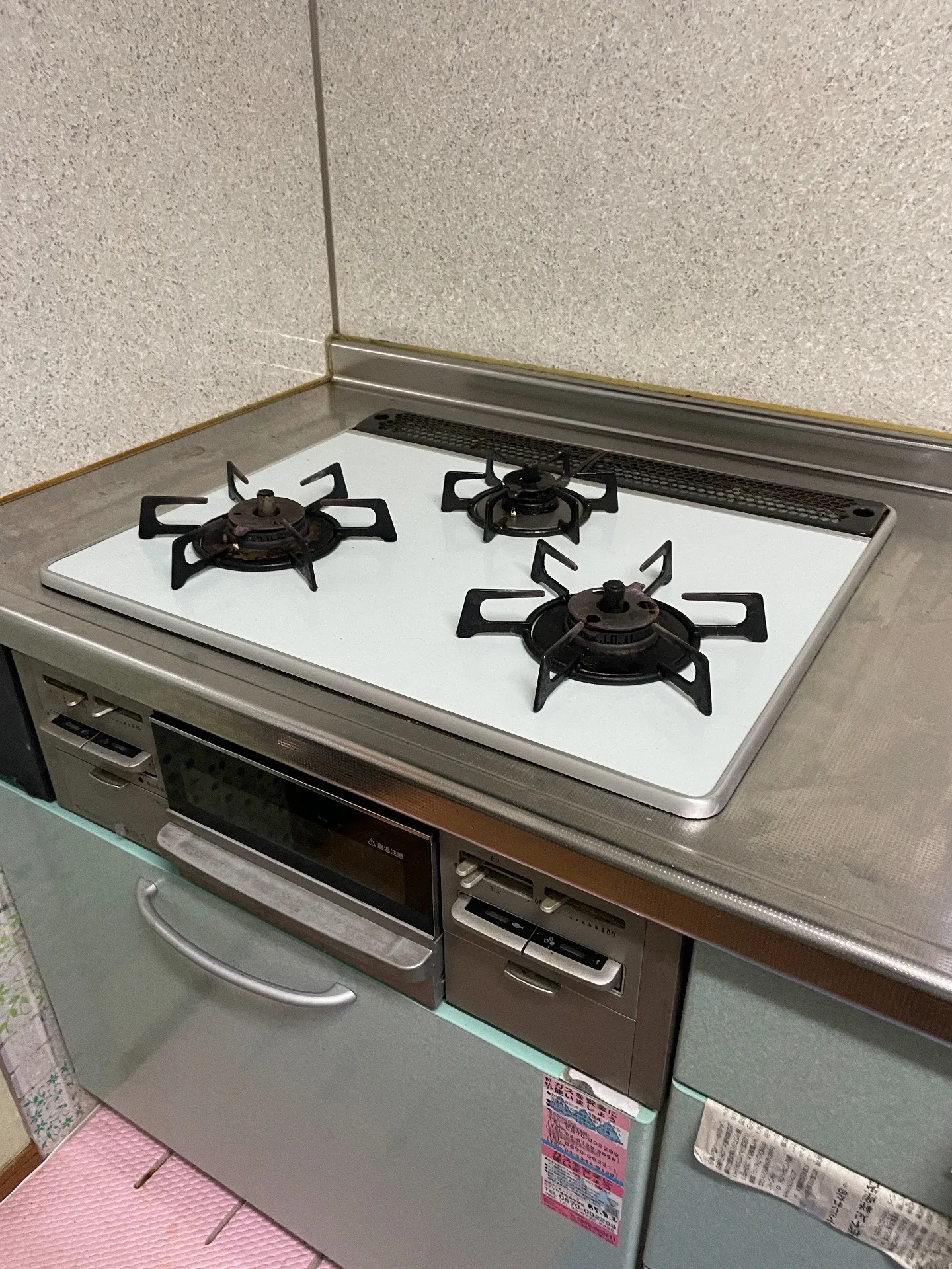 施工前ビルトインガスコンロ