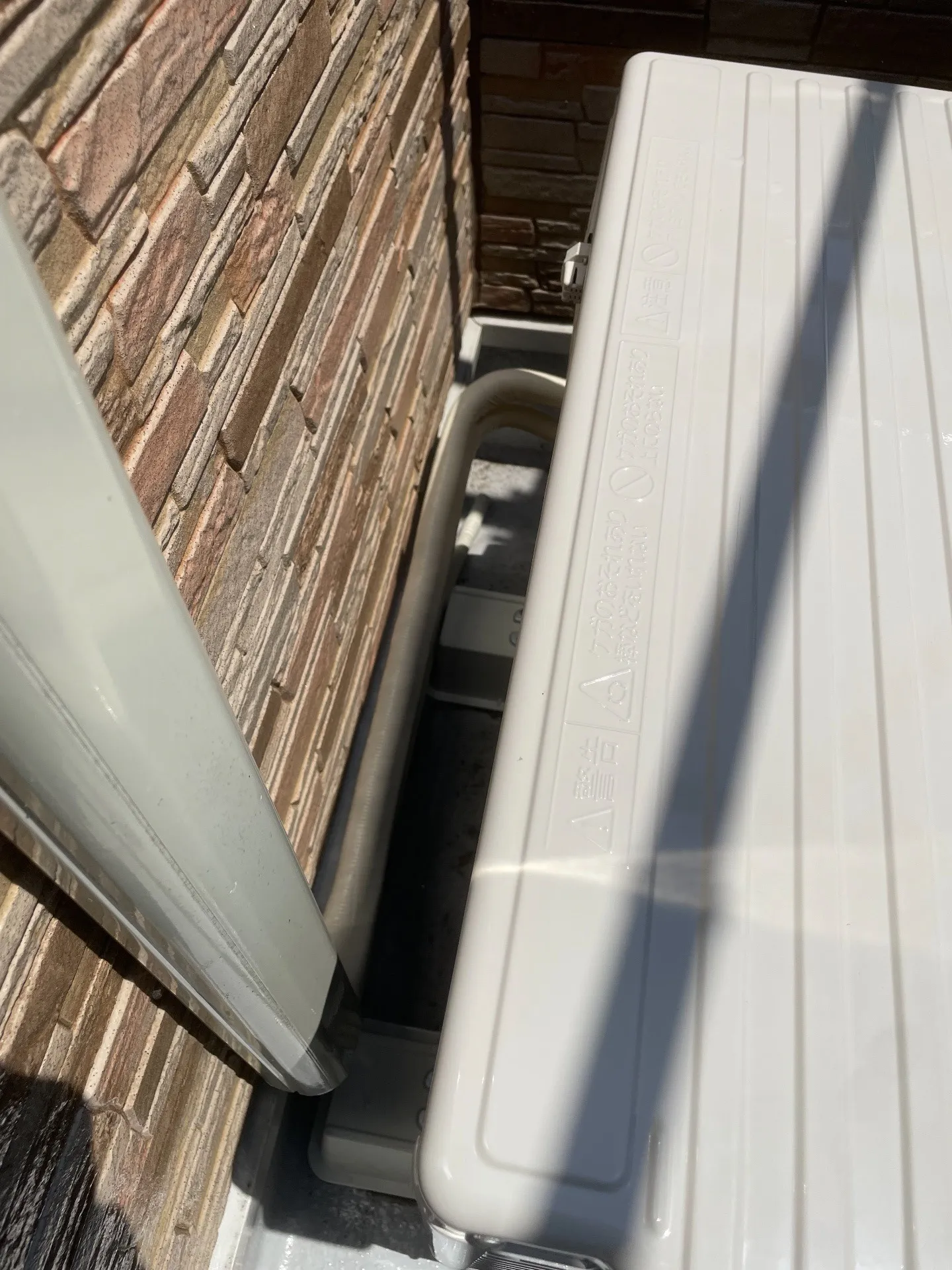 施工後配管接続部