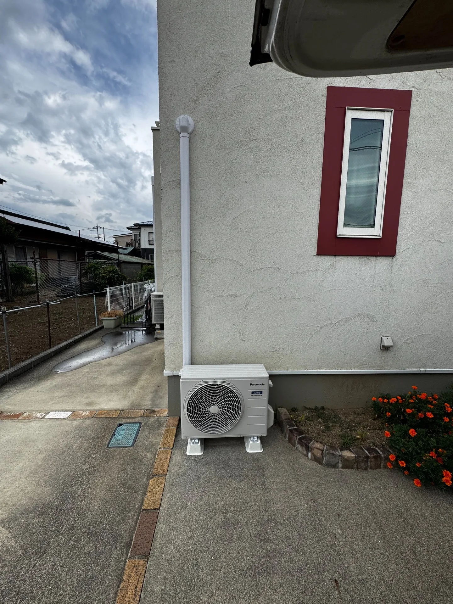 施工後室外機