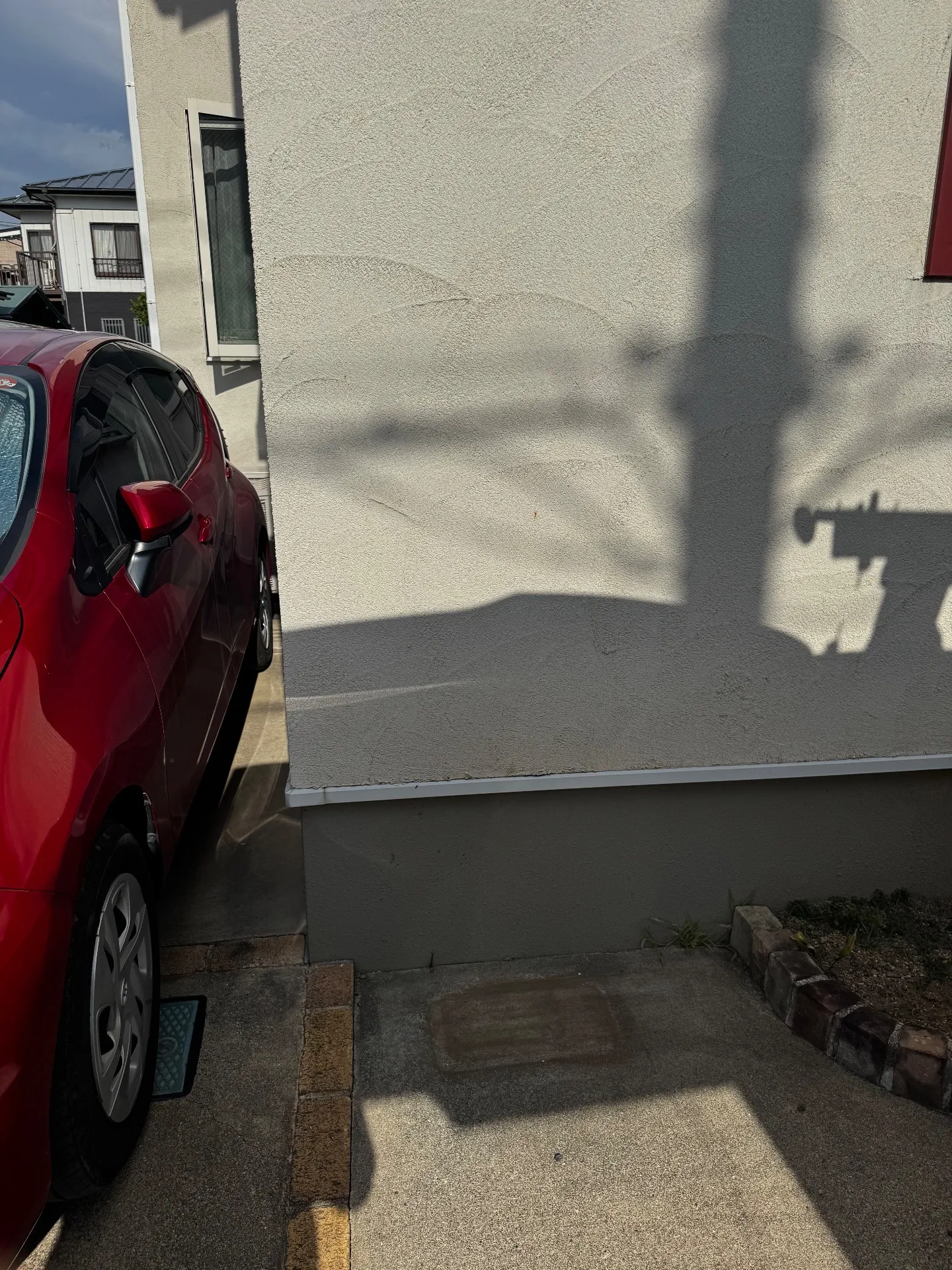 施工前室外機置き場