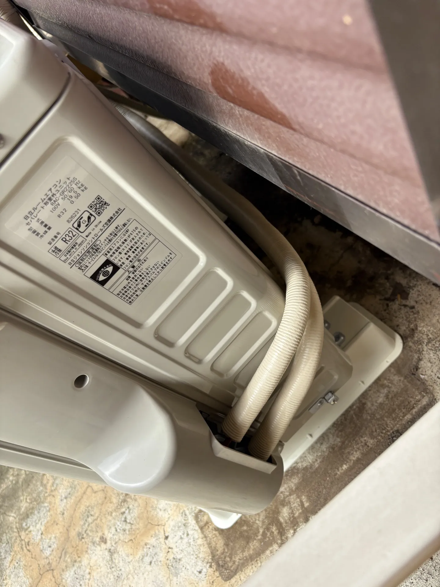 施工後配管接続部