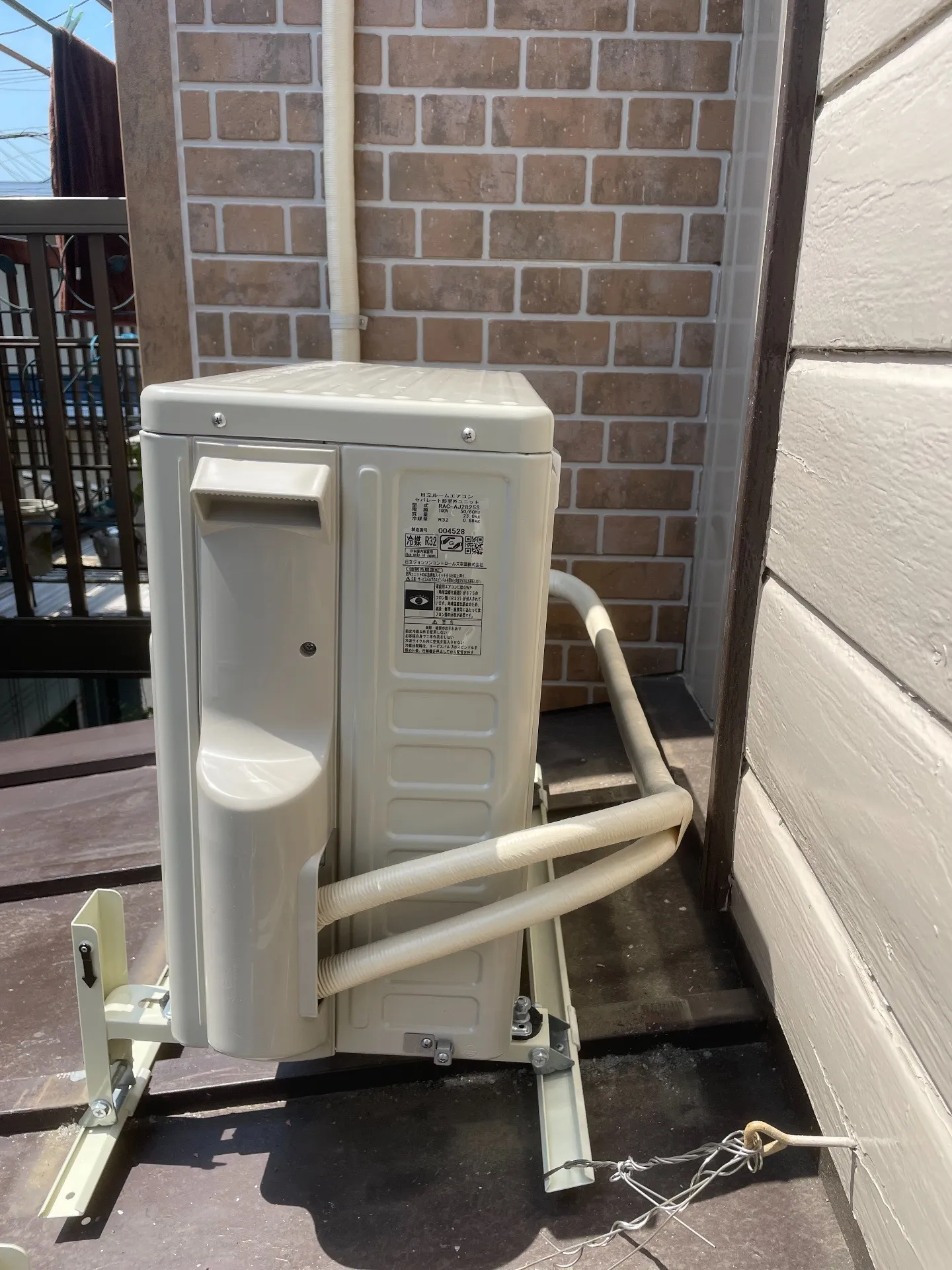 施工後配管接続部