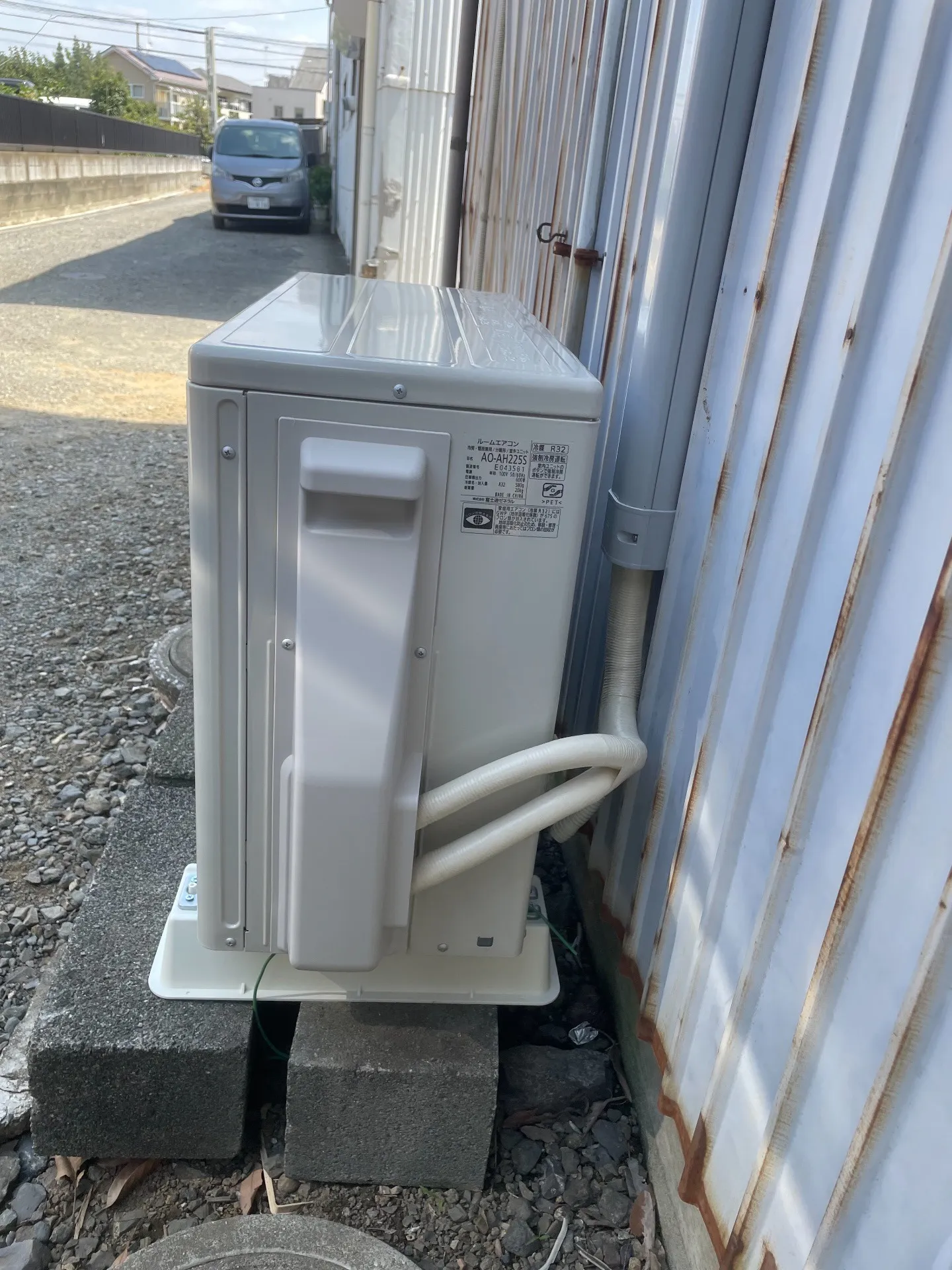 施工後配管接続部