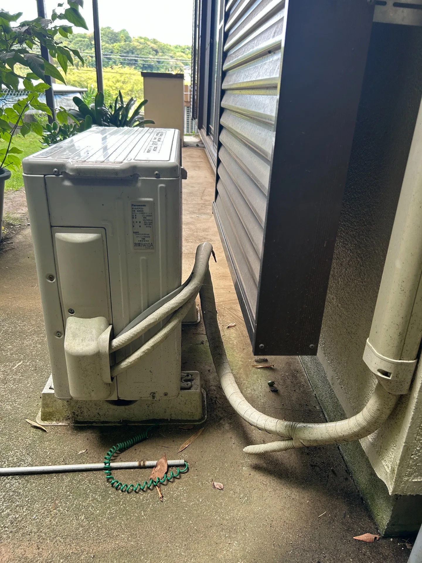 施工前配管接続部