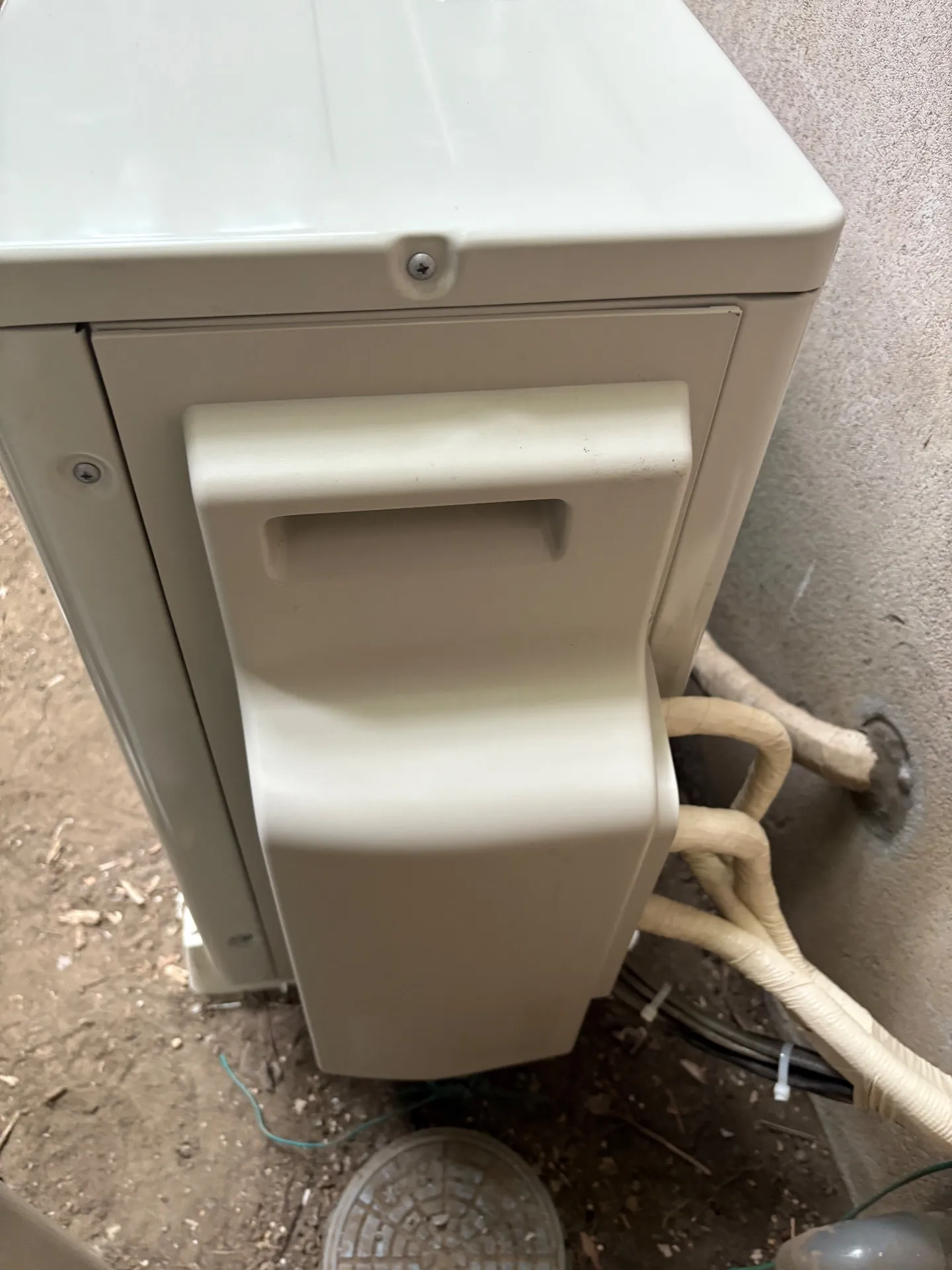 施工後室外機接続部