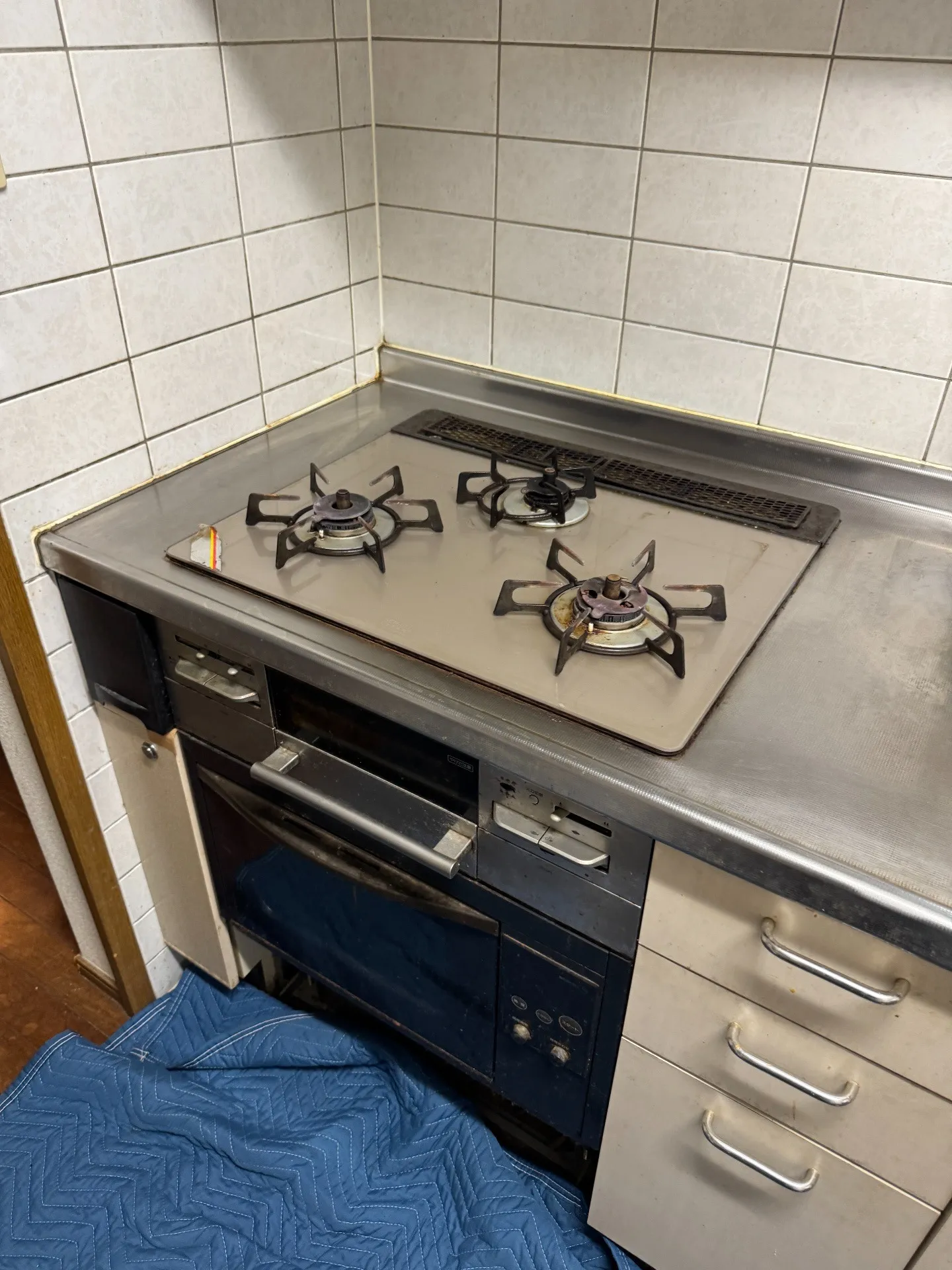 施工前ガスコンロ