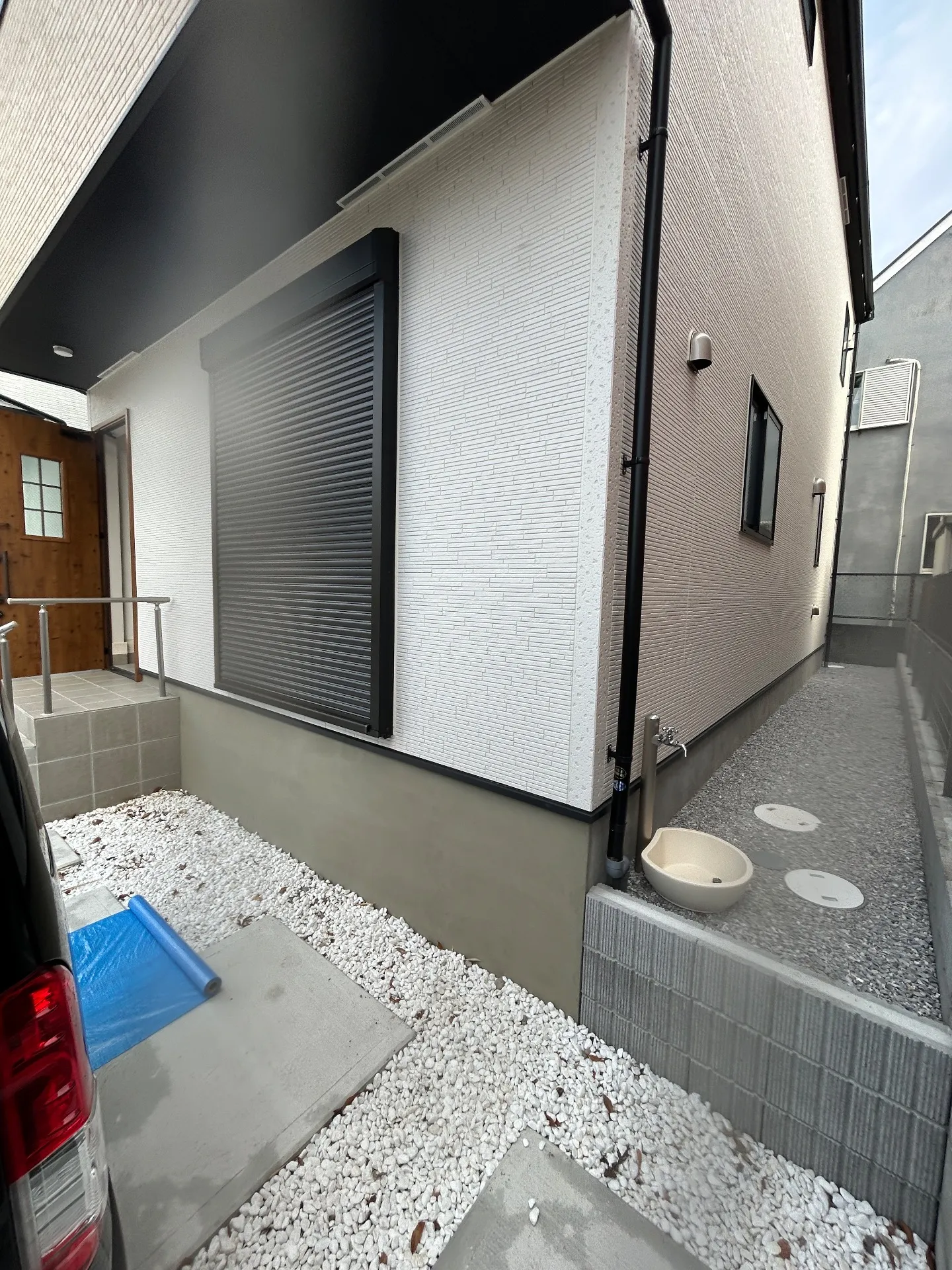 施工前室外機置き場