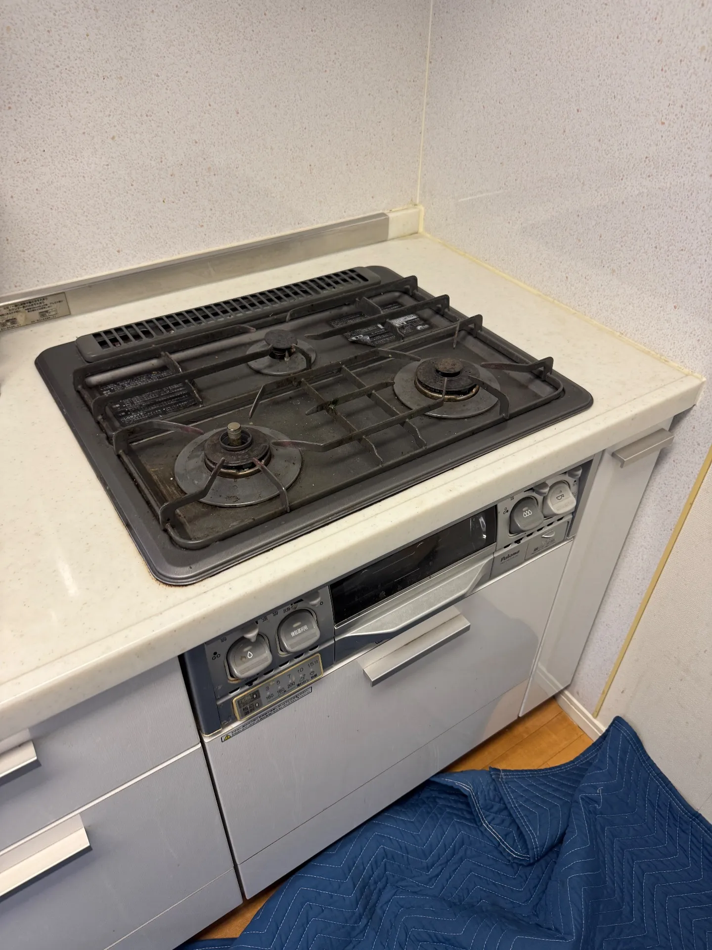 施工前ビルトインガスコンロ