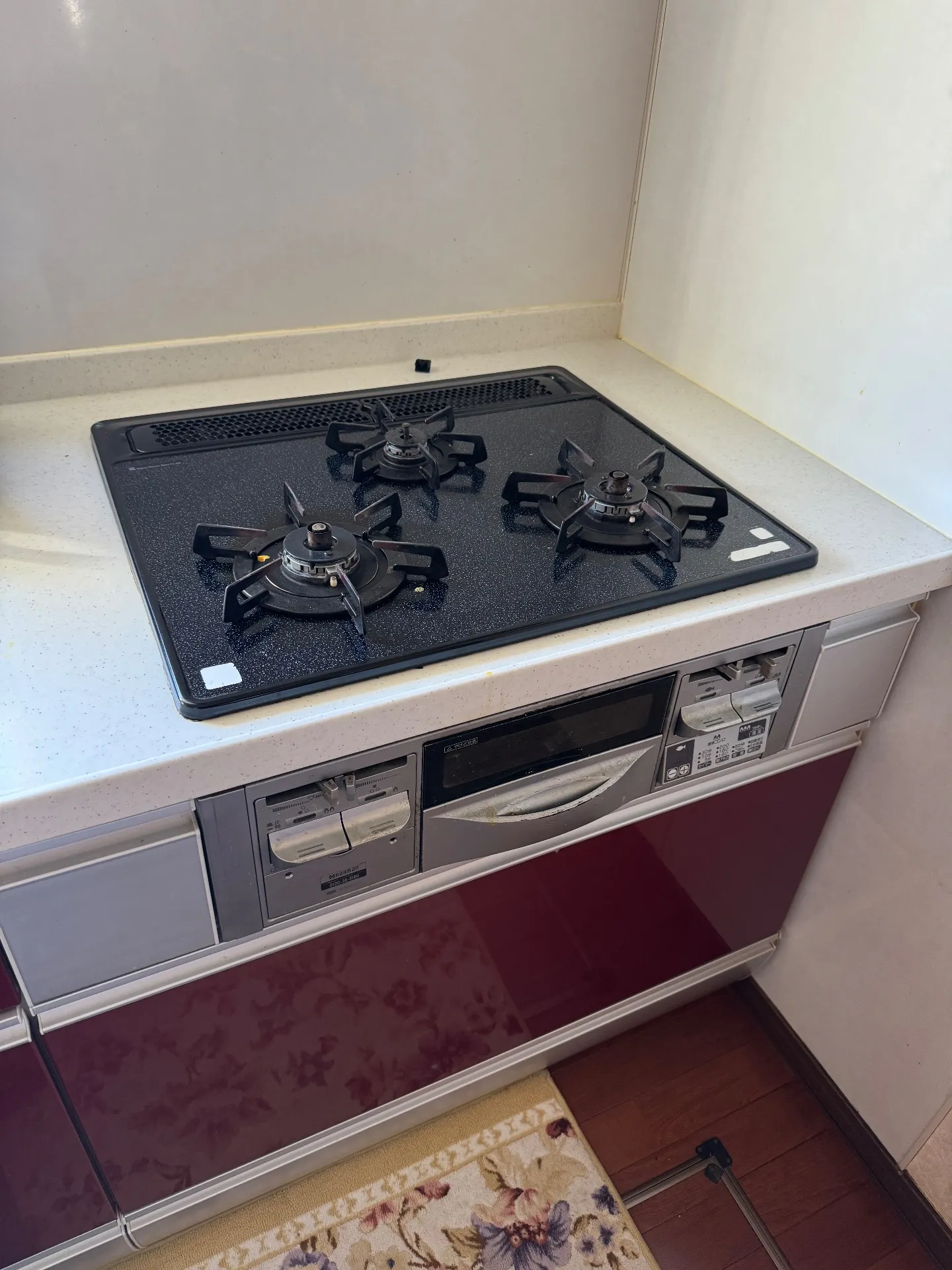 施工前ビルトインガスコンロ