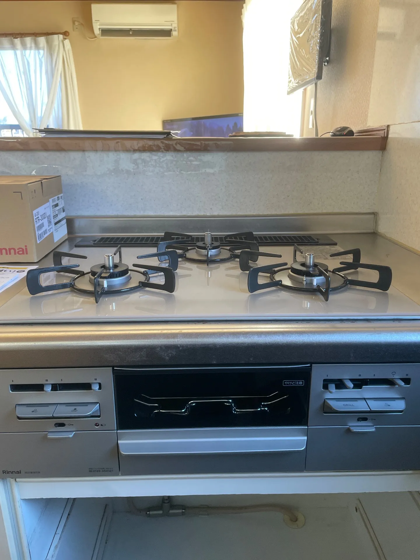 施工後ビルトインガスコンロ