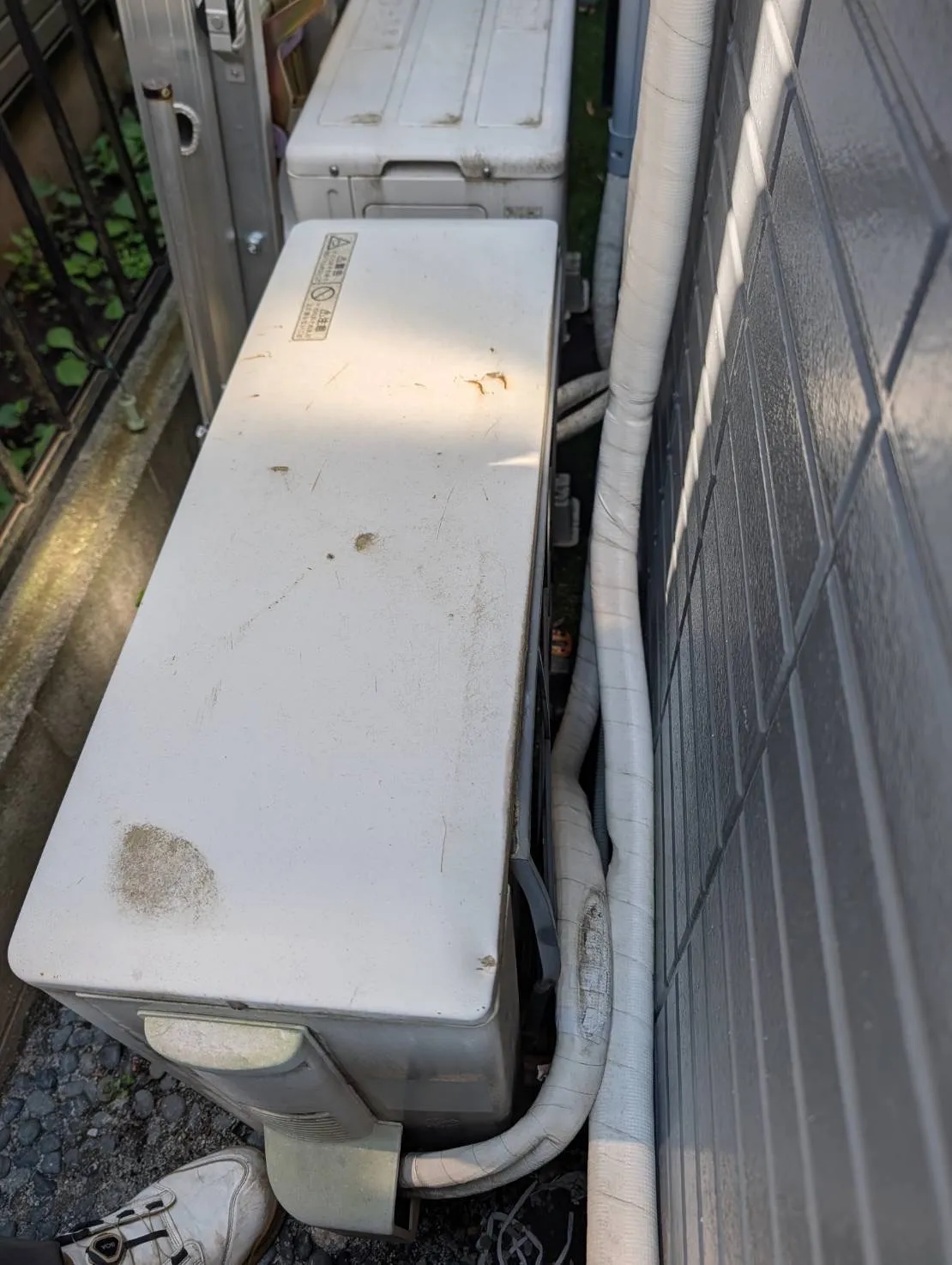 施工前室外裏配管