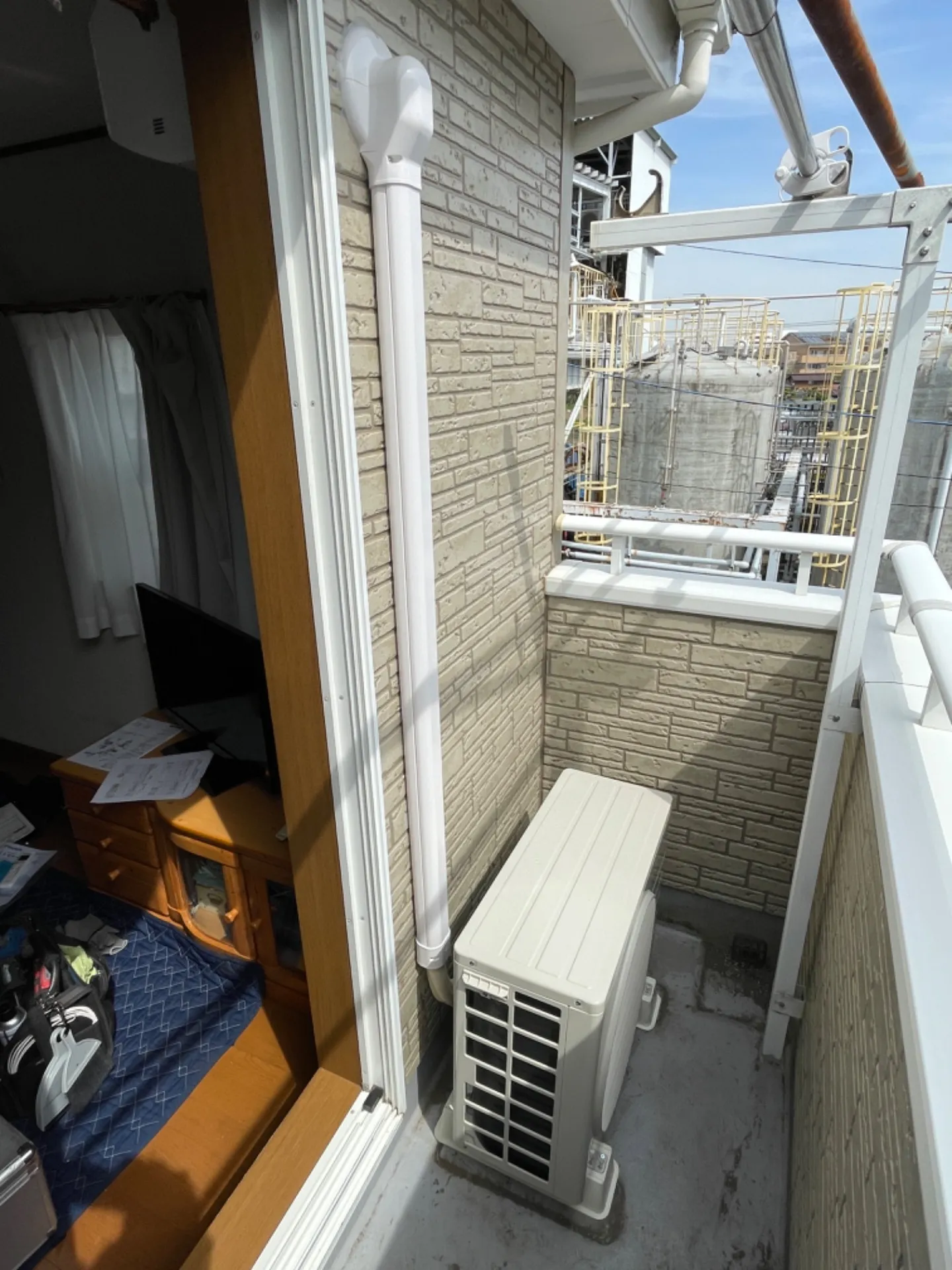 施工後室外機
