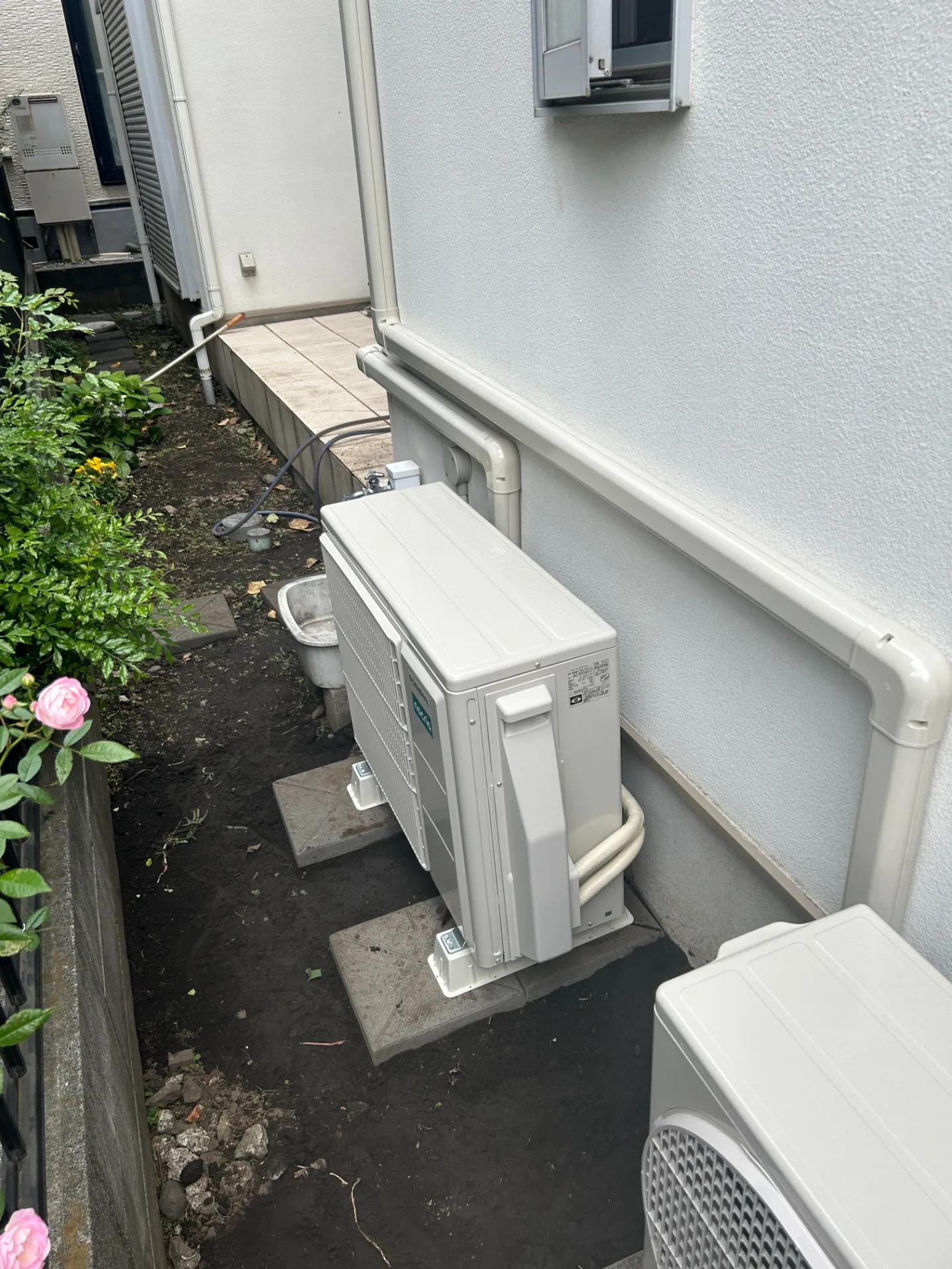 施工後室外機
