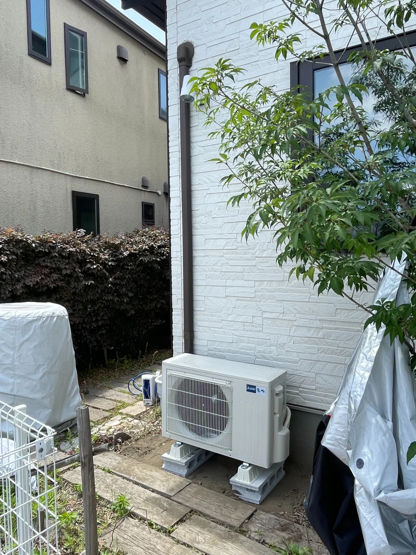 施工後室外機